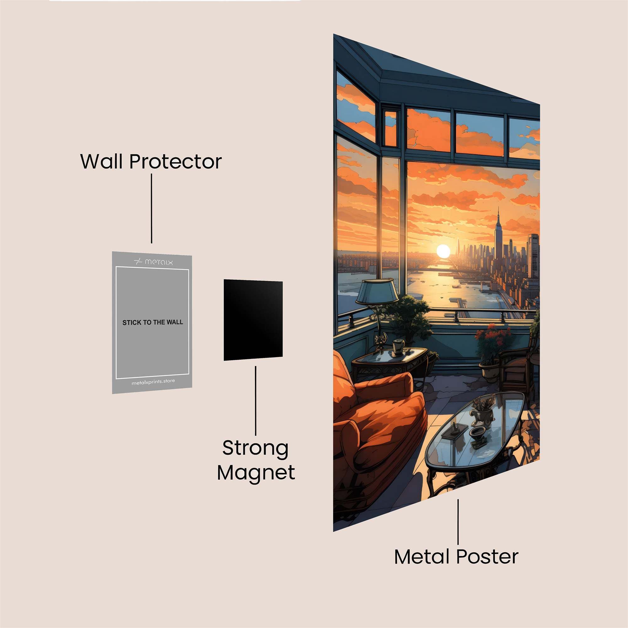 Empire Serenity Safe Wall Magnetic / M