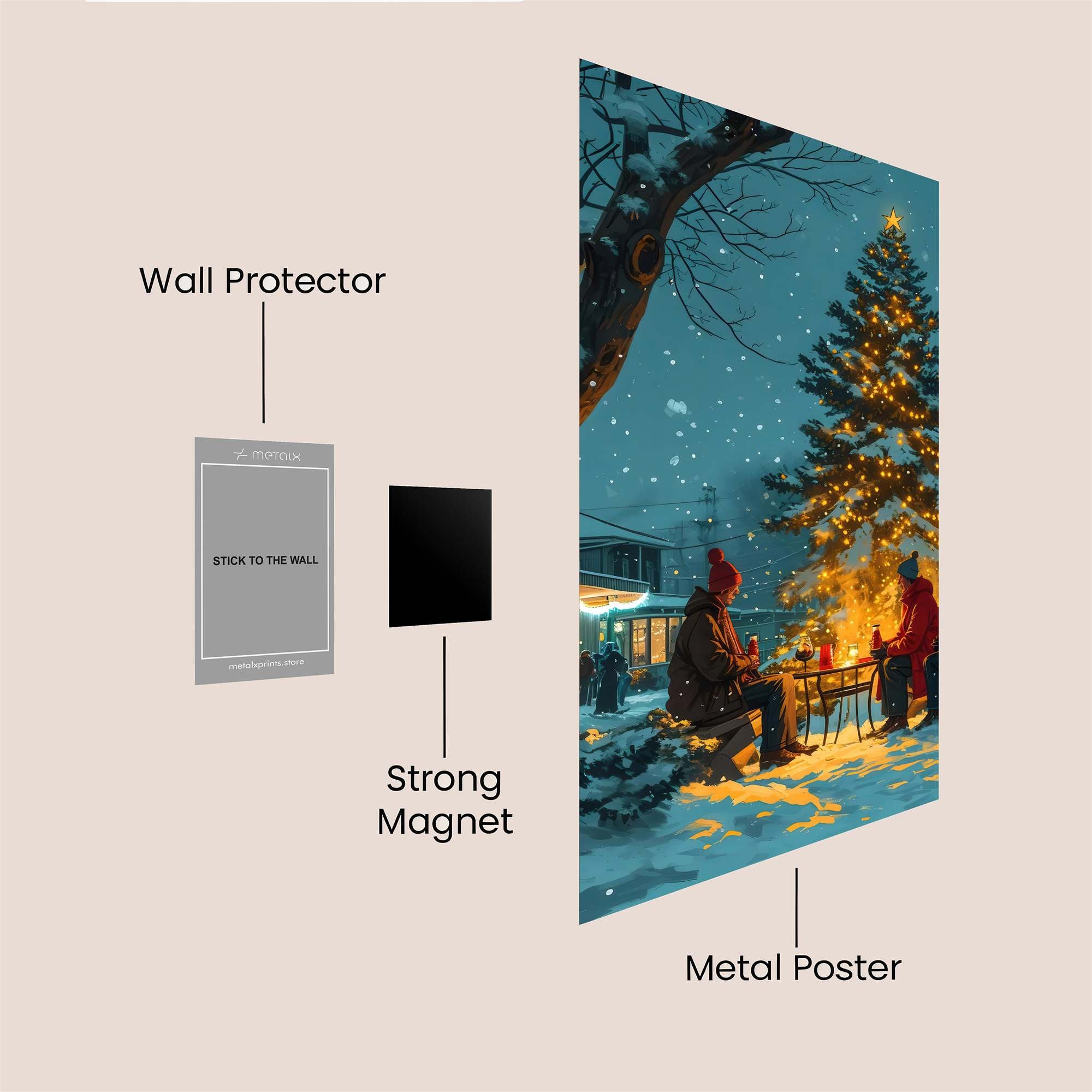 Christmas Serenity Safe Wall Magnetic / M