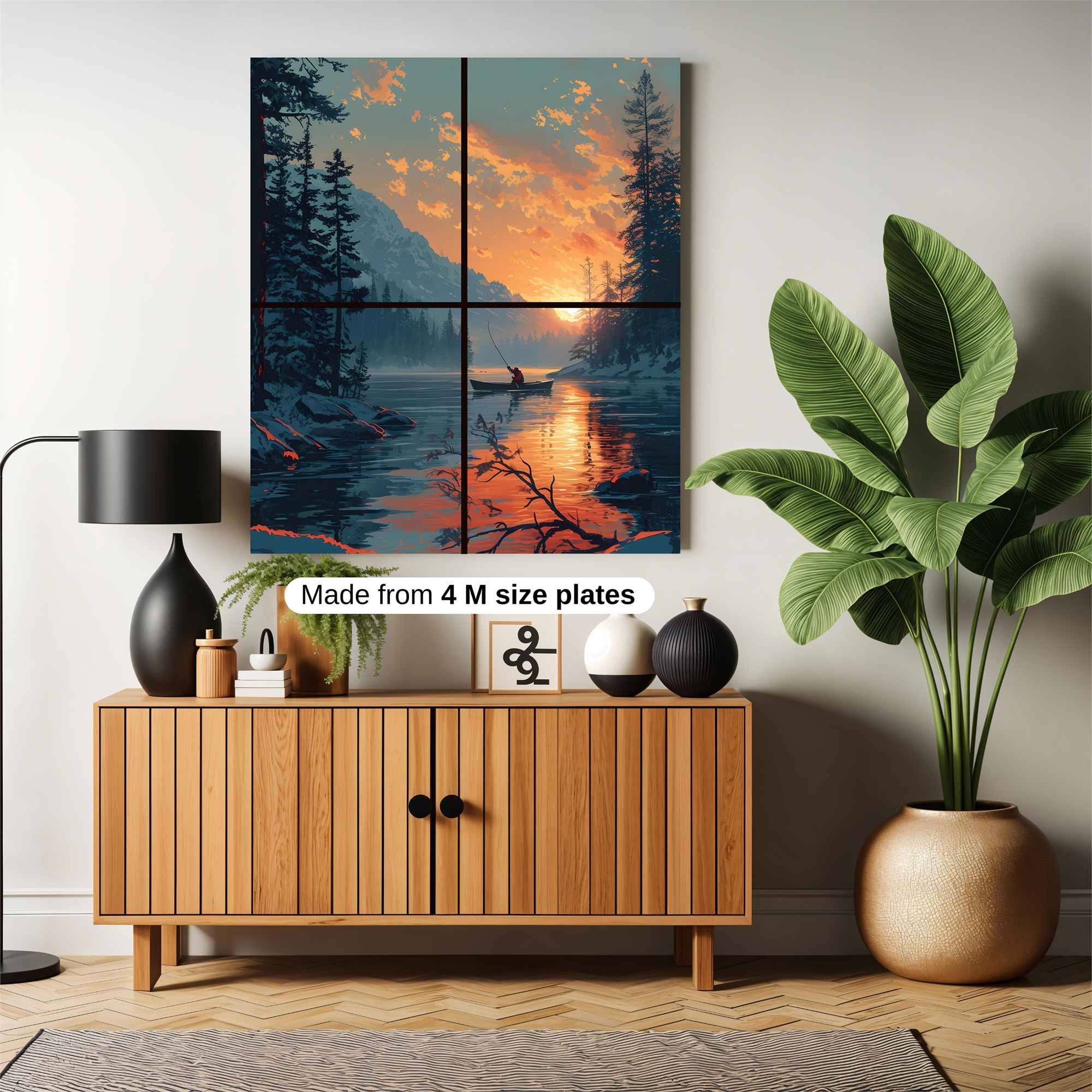 Sunset Solitude Safe Wall Magnetic / M