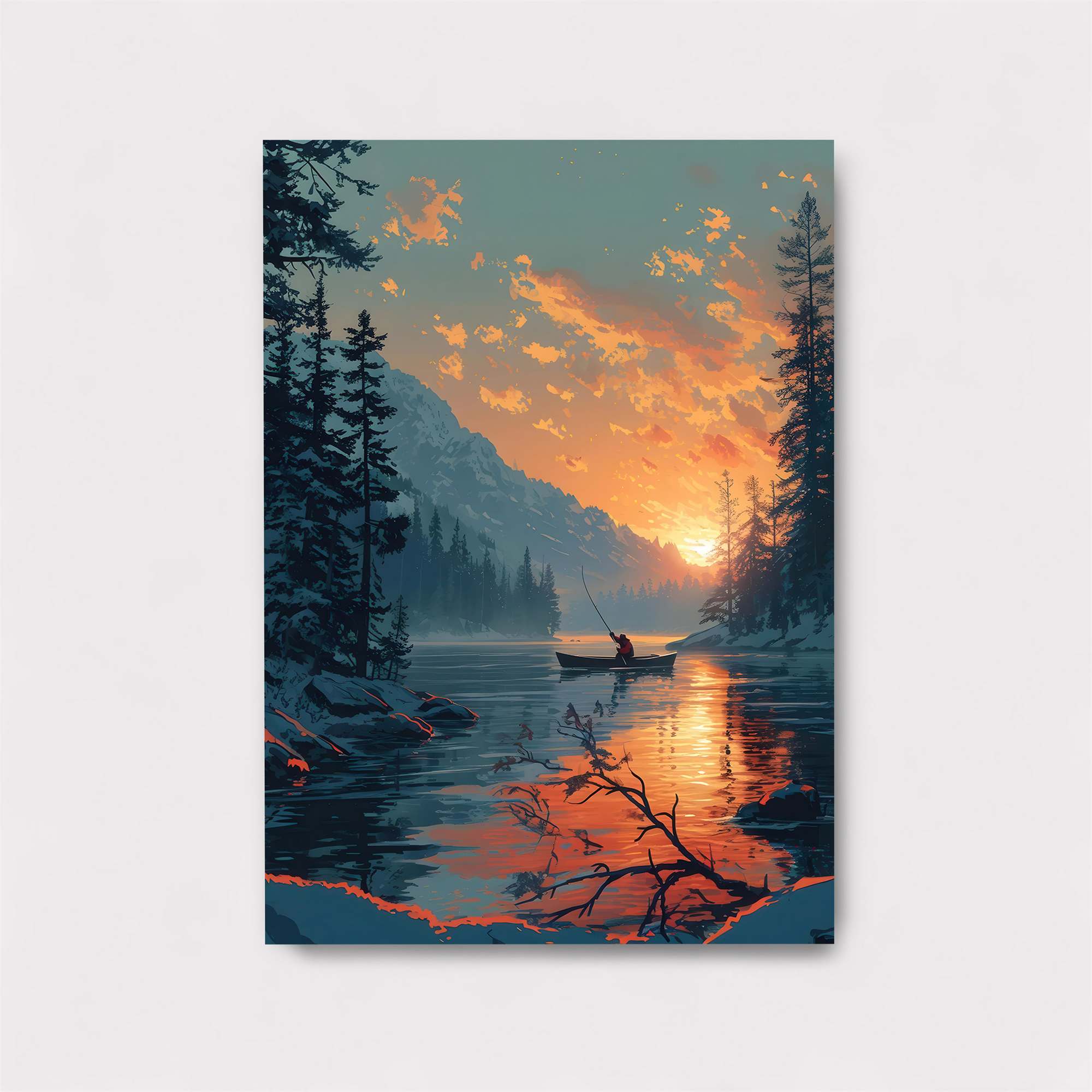 Sunset Solitude Safe Wall Magnetic / M