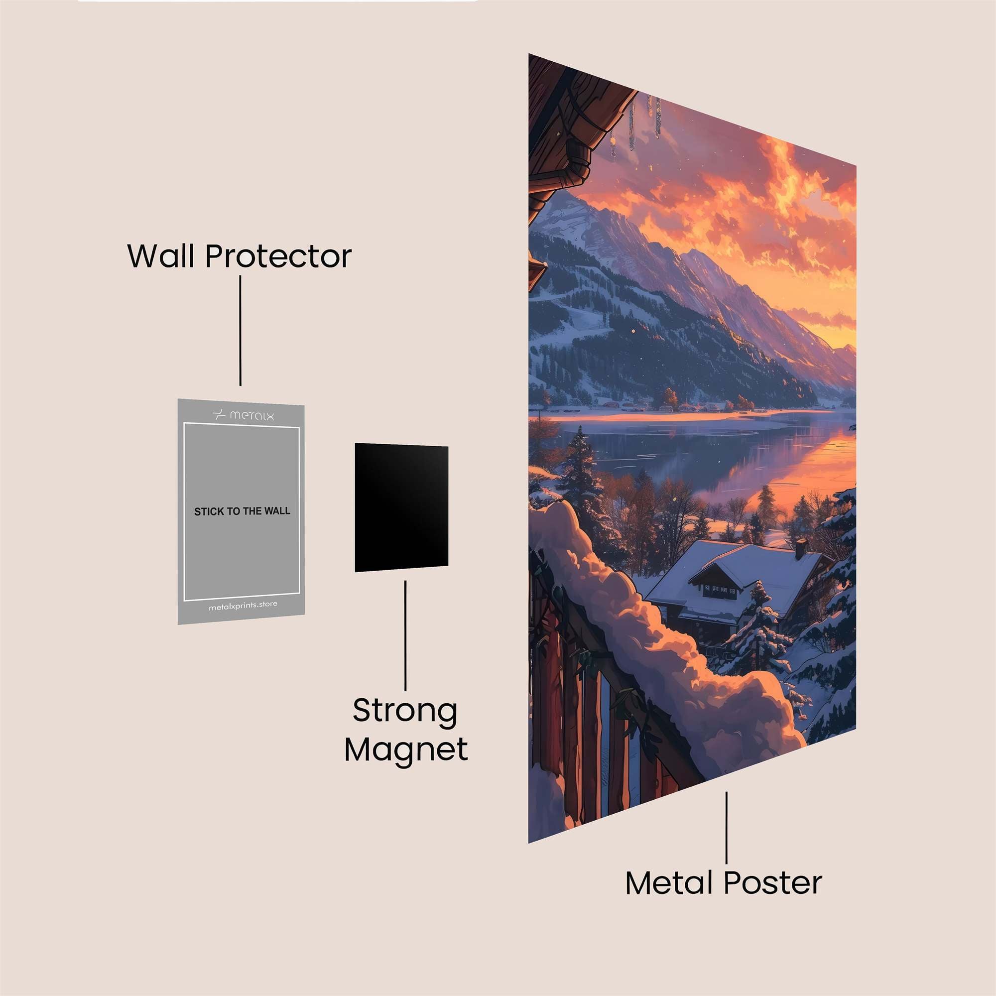 Alpine Serenity Safe Wall Magnetic / M