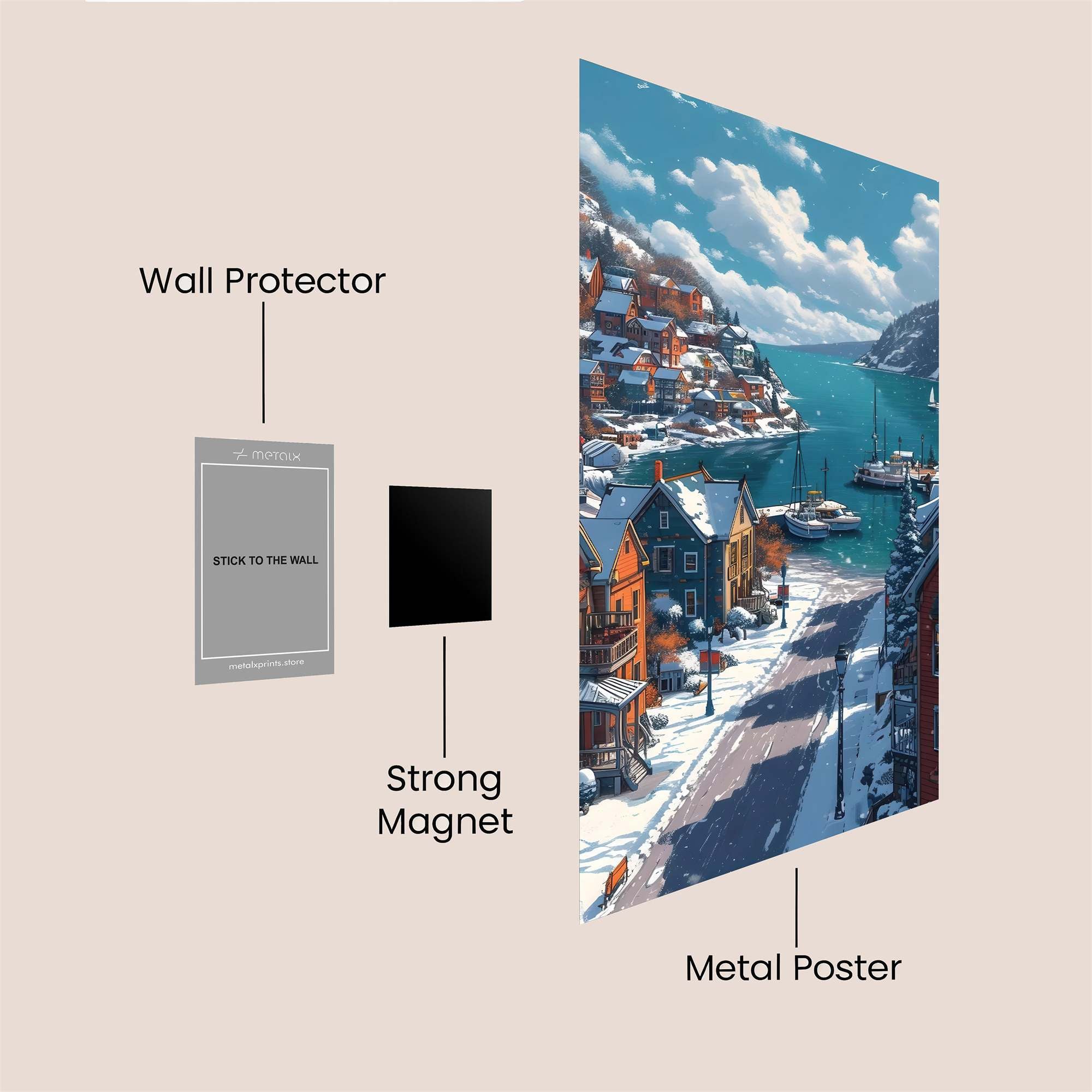 Fjord Serenity Safe Wall Magnetic / M