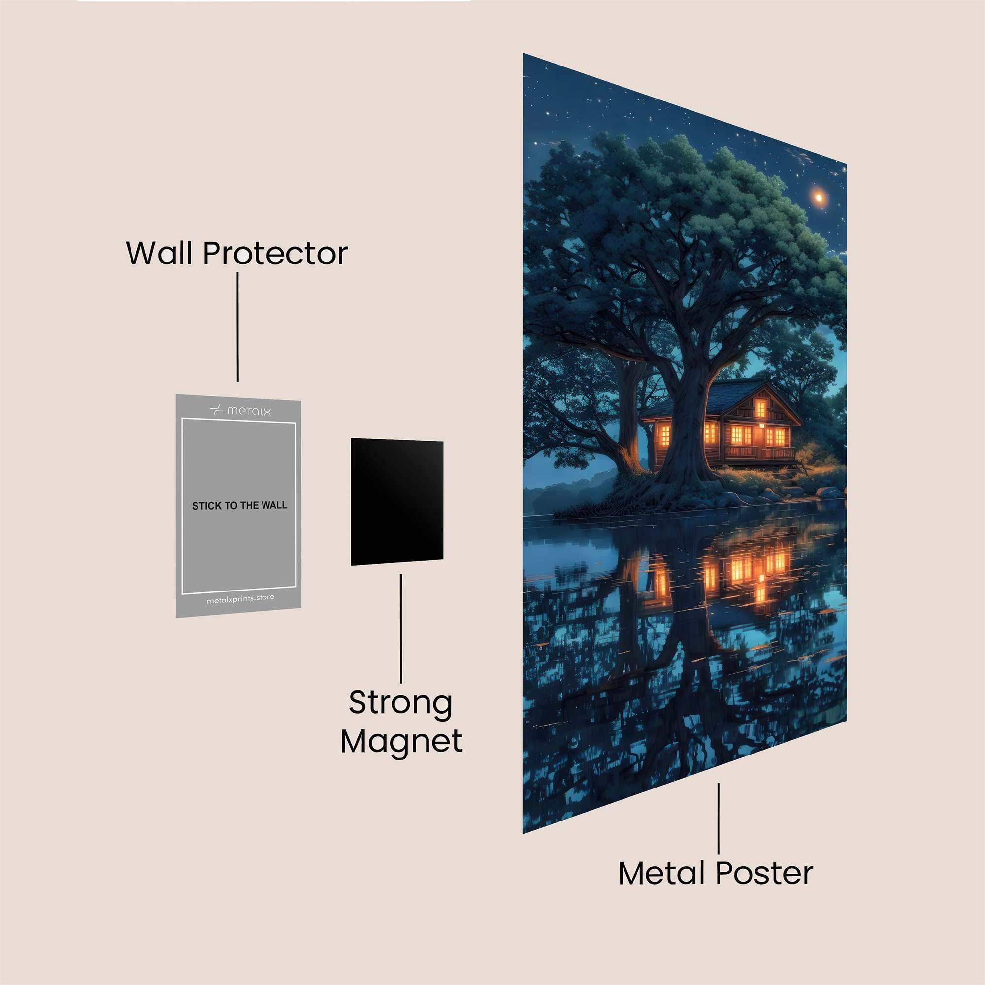 Treehouse Serenity Safe Wall Magnetic / M