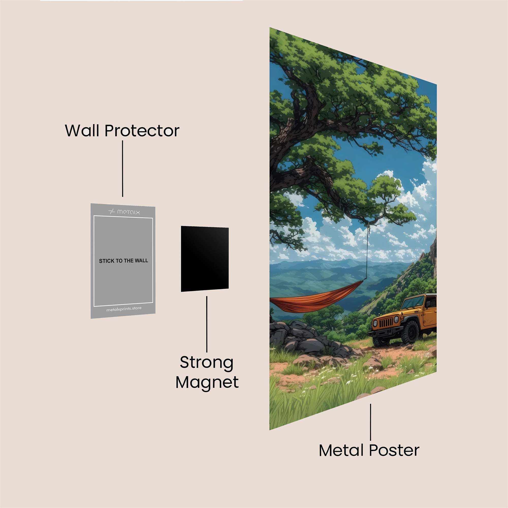 Jeep Serenity Safe Wall Magnetic / M