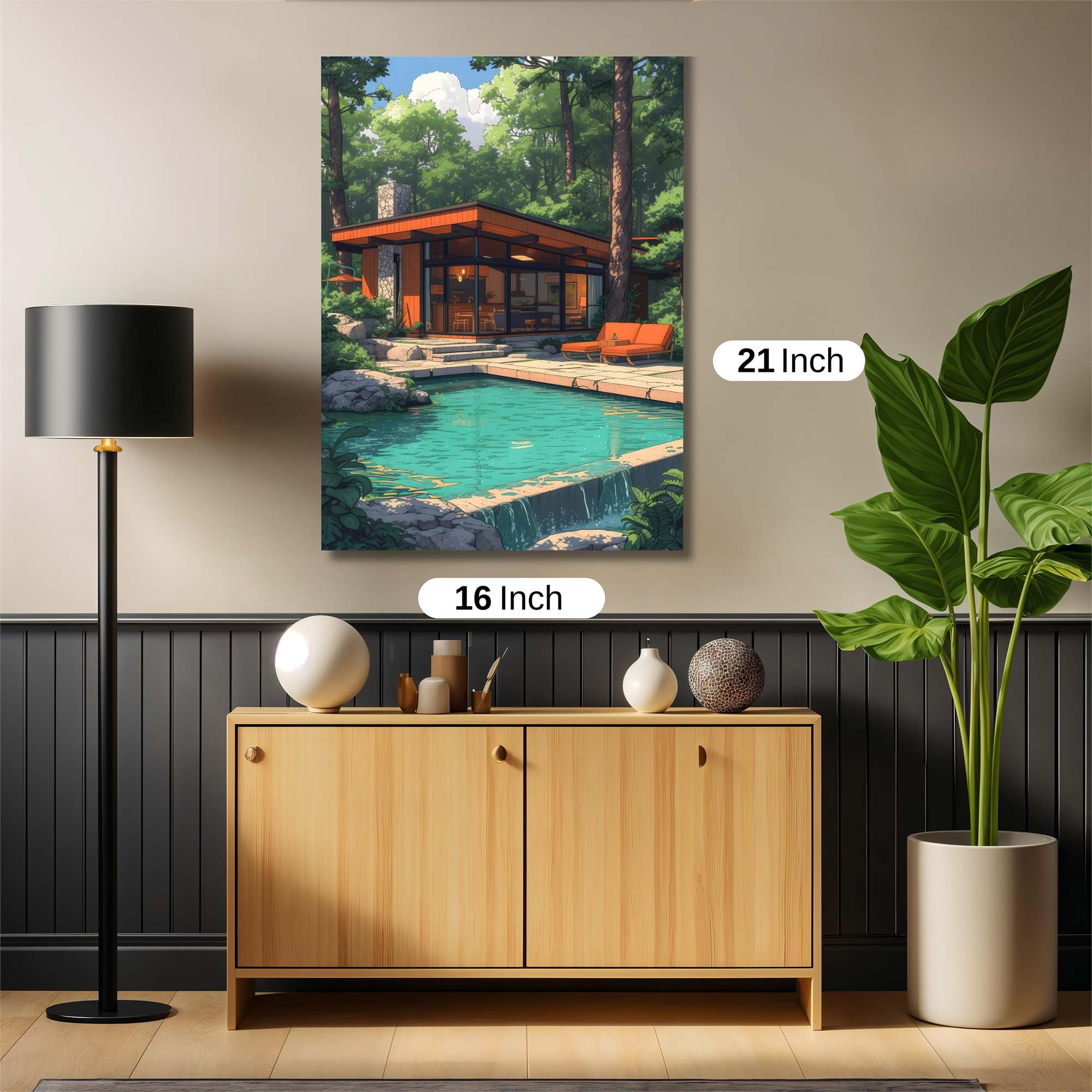 Forest Serenity Safe Wall Magnetic / M