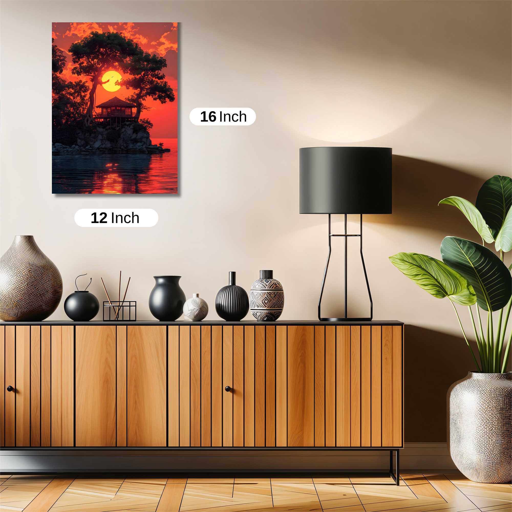 Sunset Serenity Safe Wall Magnetic / M