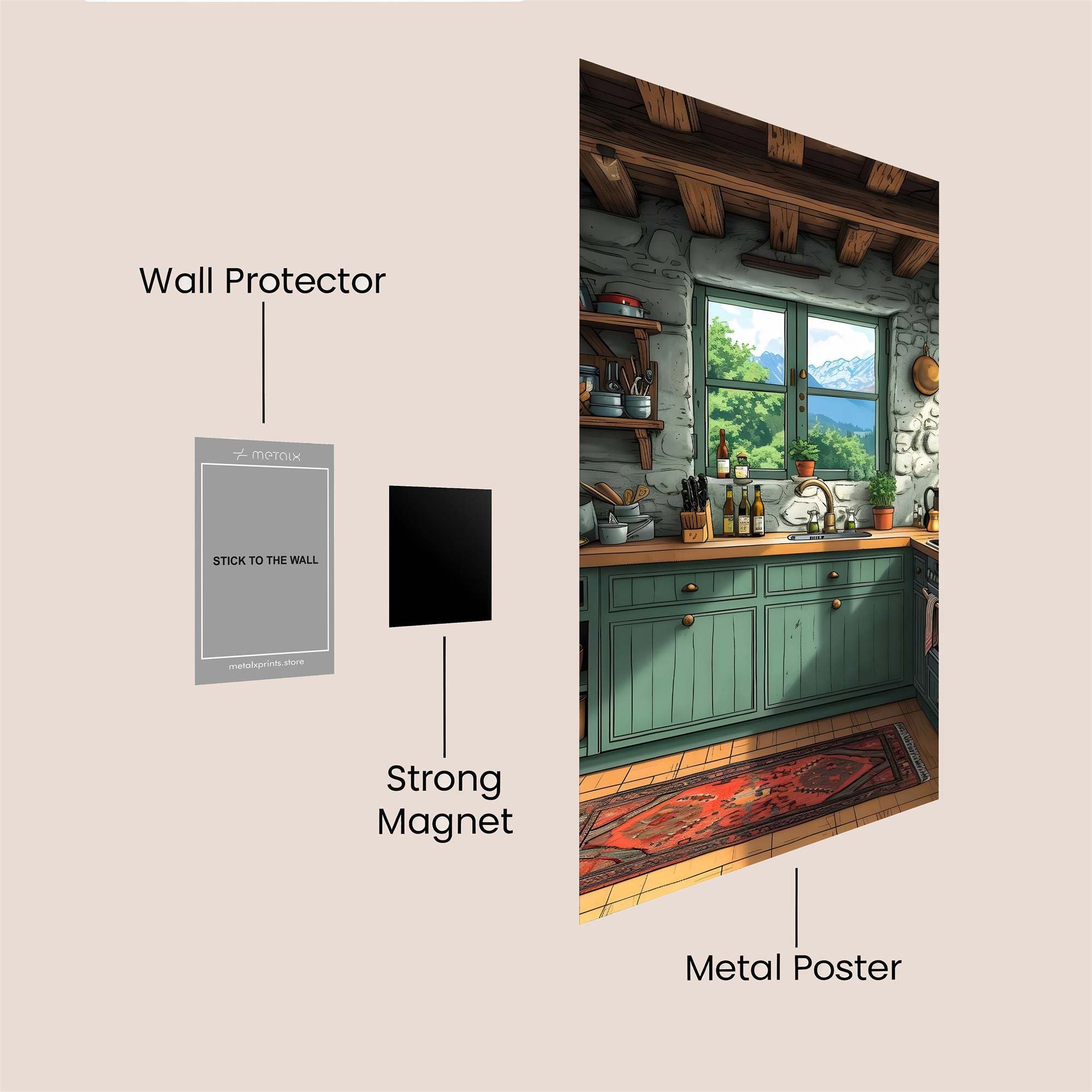 Mountain Serenity Safe Wall Magnetic / M