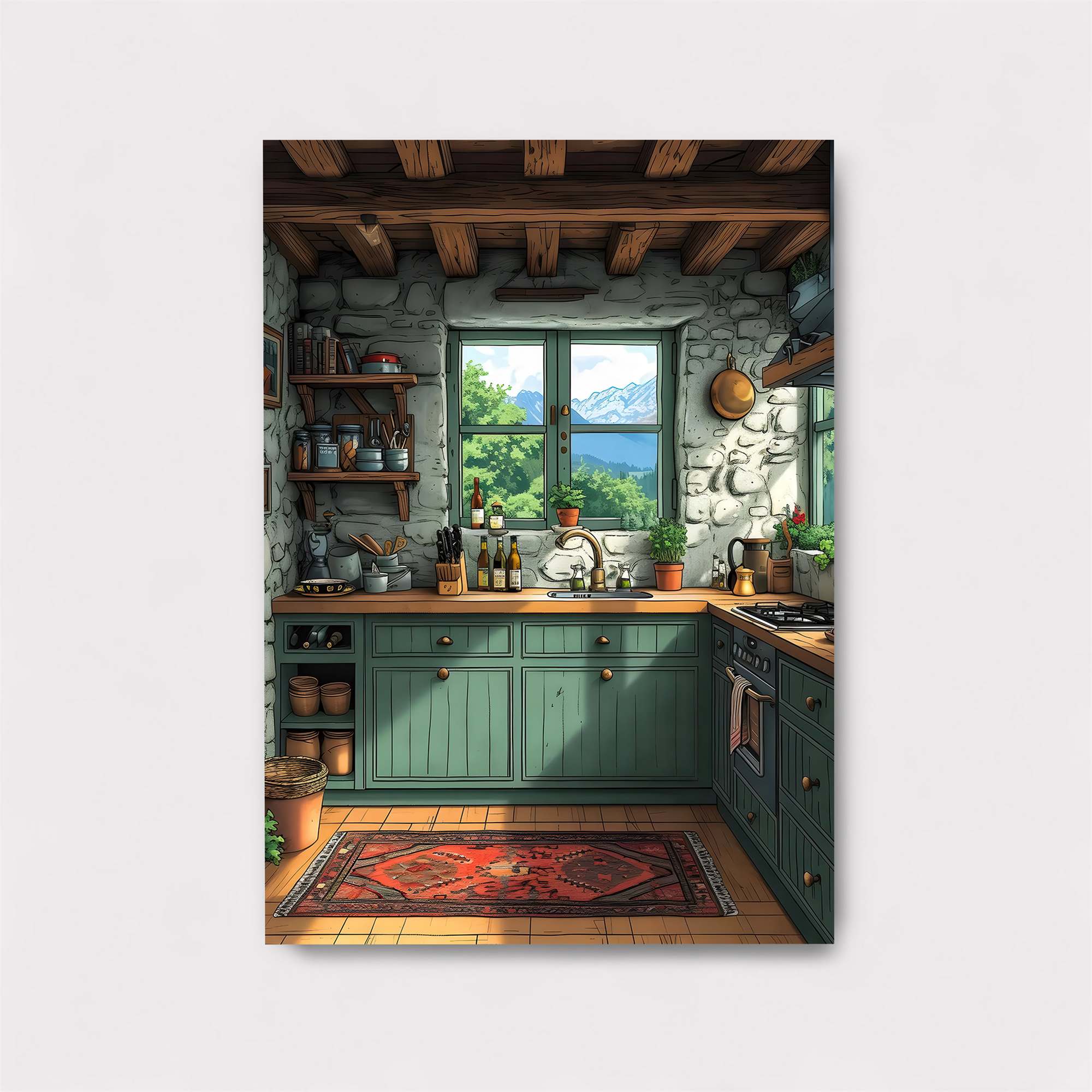 Mountain Serenity Safe Wall Magnetic / M