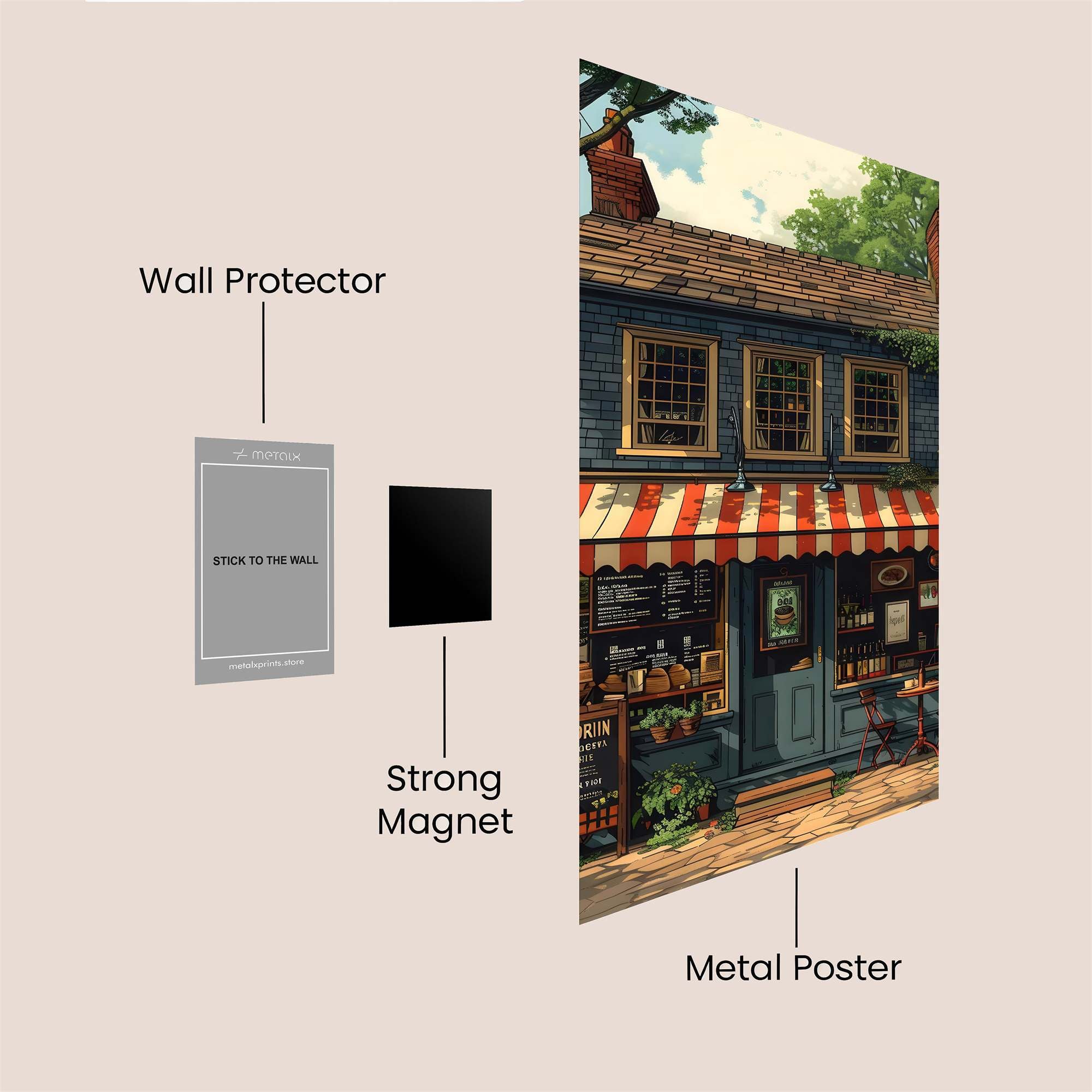 Cottage Charm Safe Wall Magnetic / M