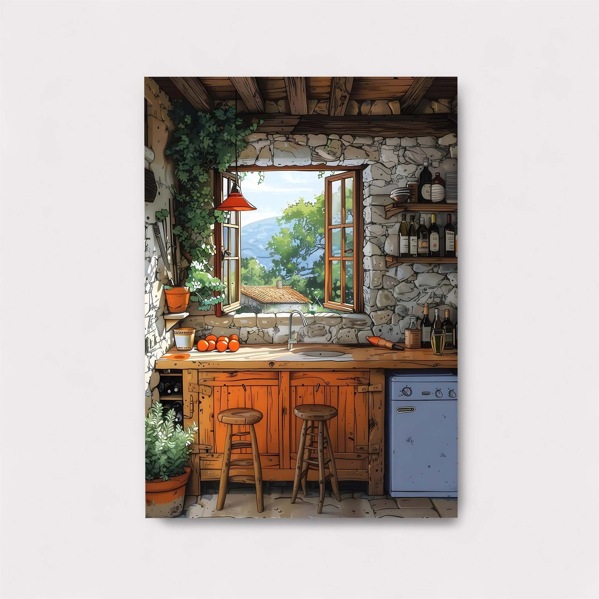 Rustic Bliss Safe Wall Magnetic / M