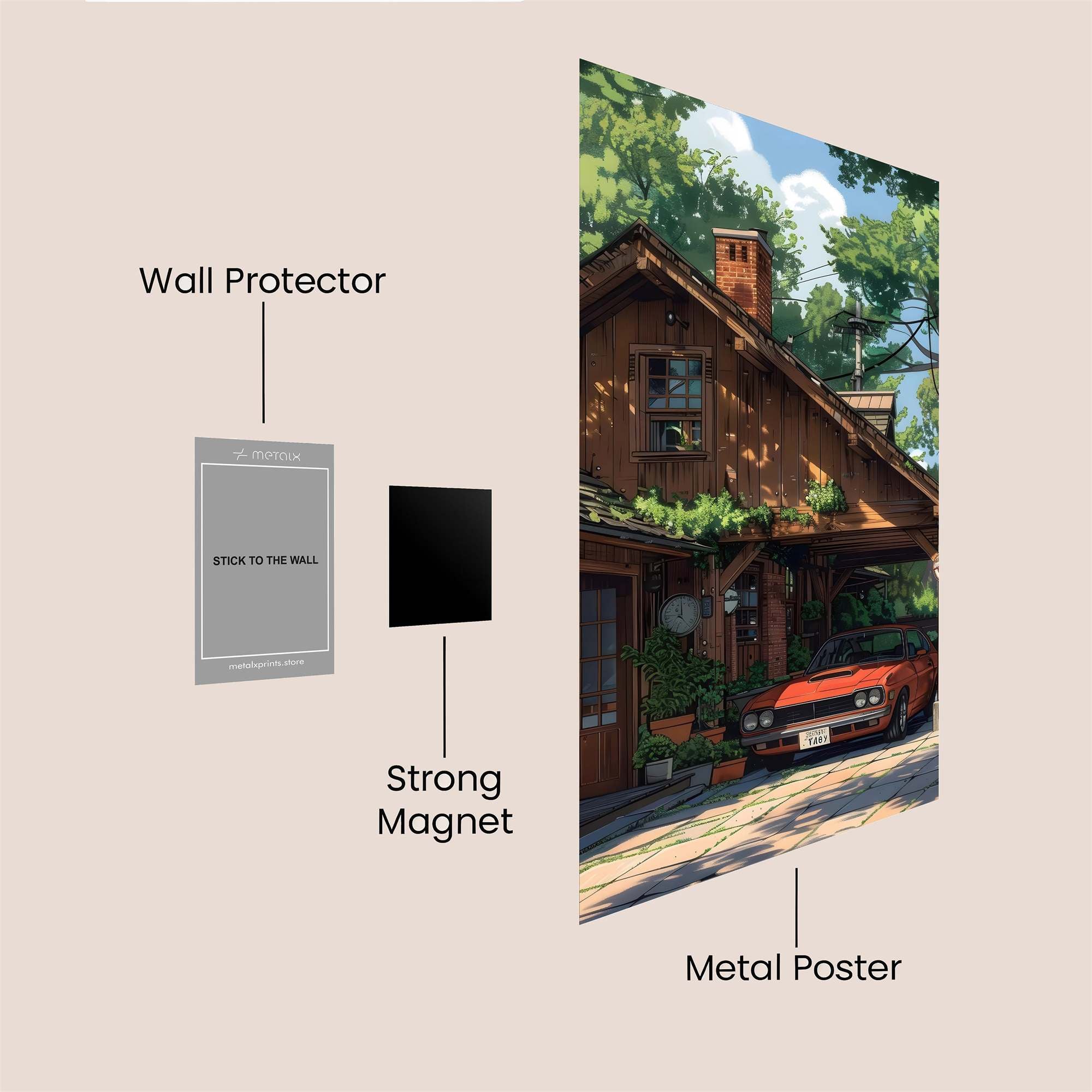 Cabin Serenity Safe Wall Magnetic / M
