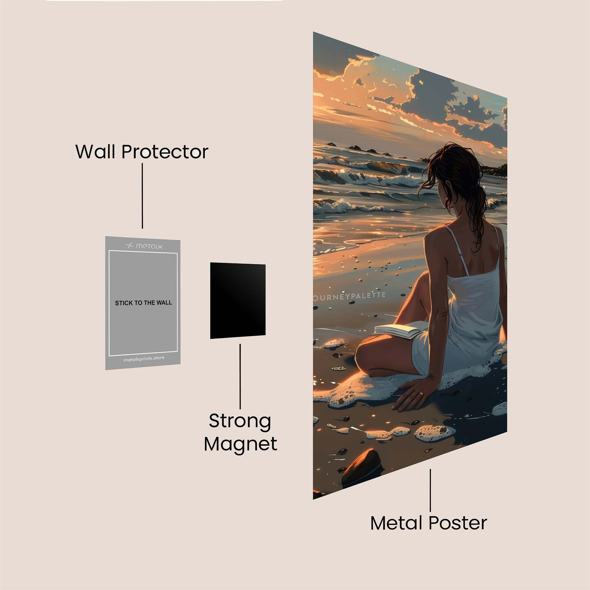 Piano Serenity Safe Wall Magnetic / M