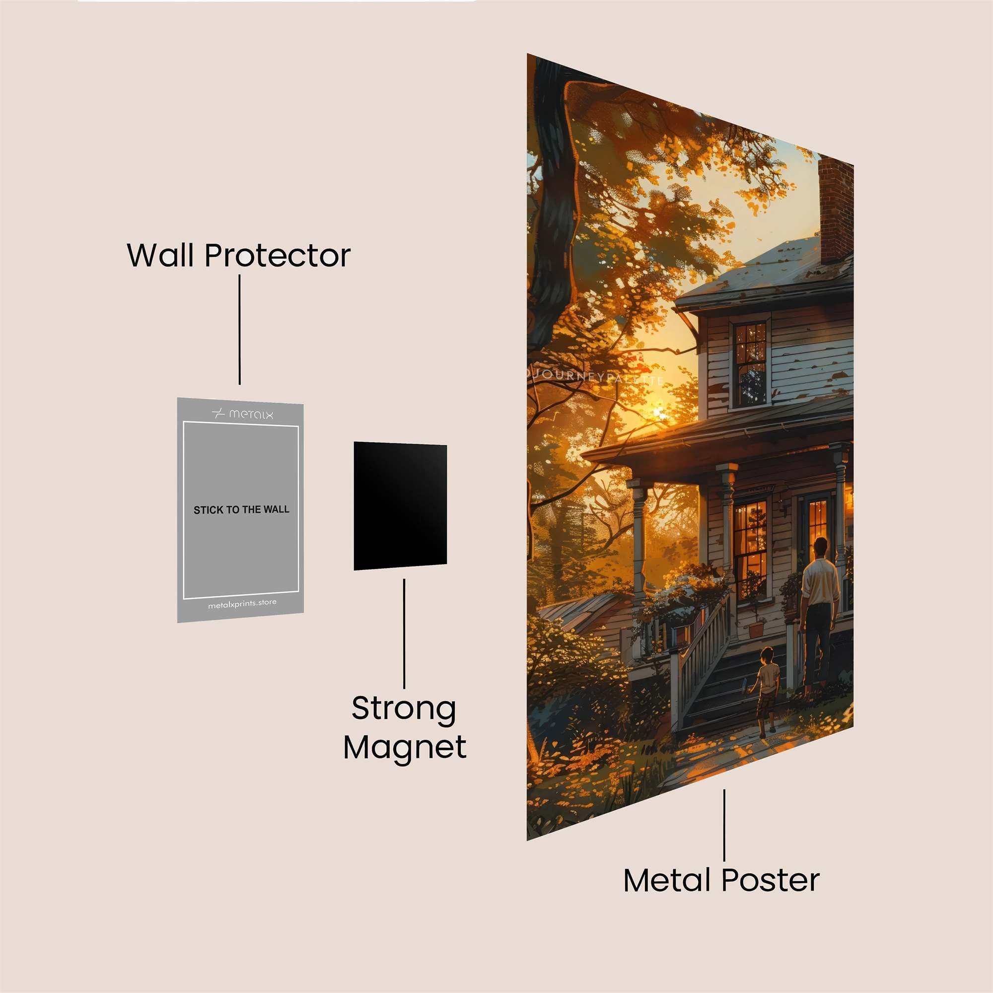 Sunset Serenity Safe Wall Magnetic / M