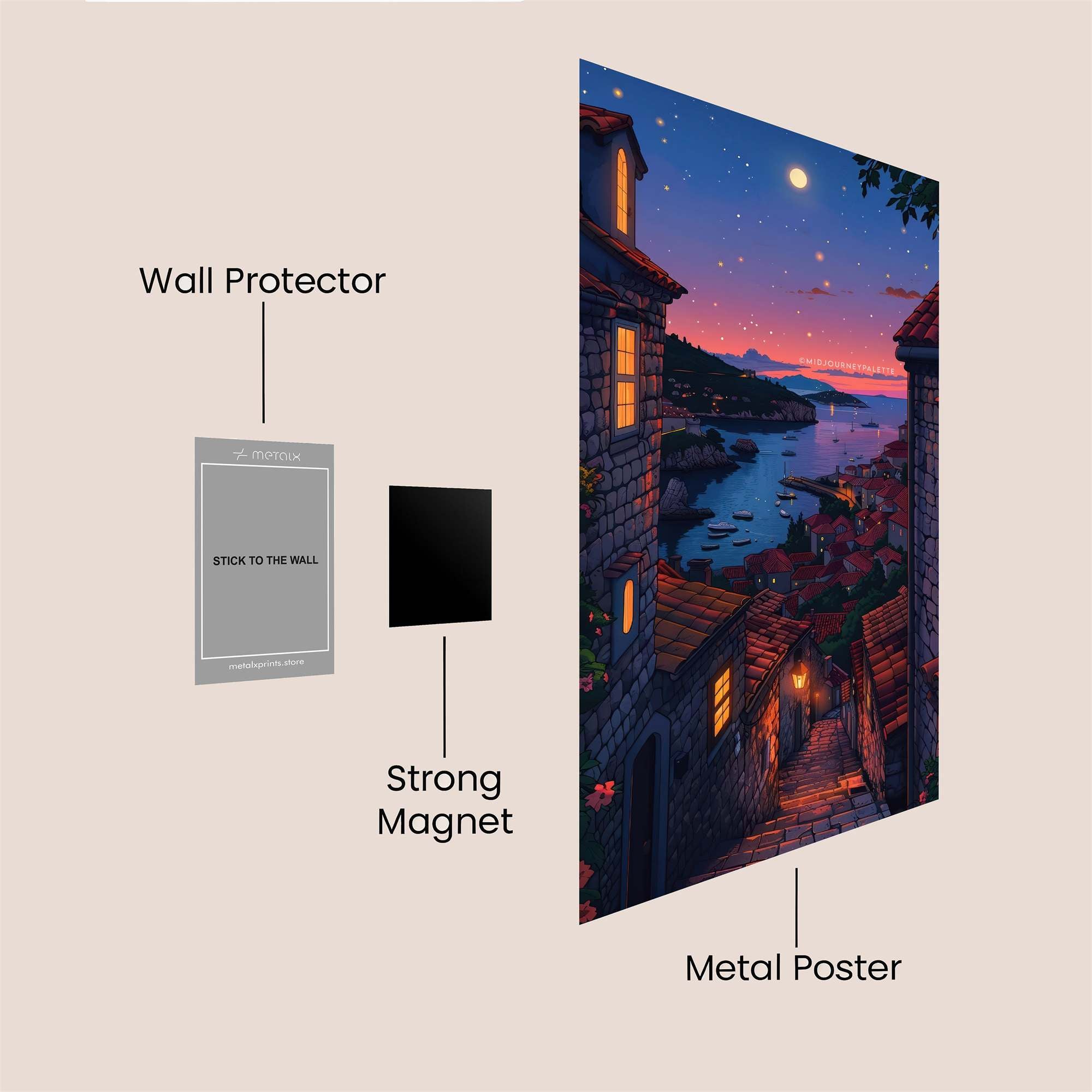 Mountain Tranquility Safe Wall Magnetic / M