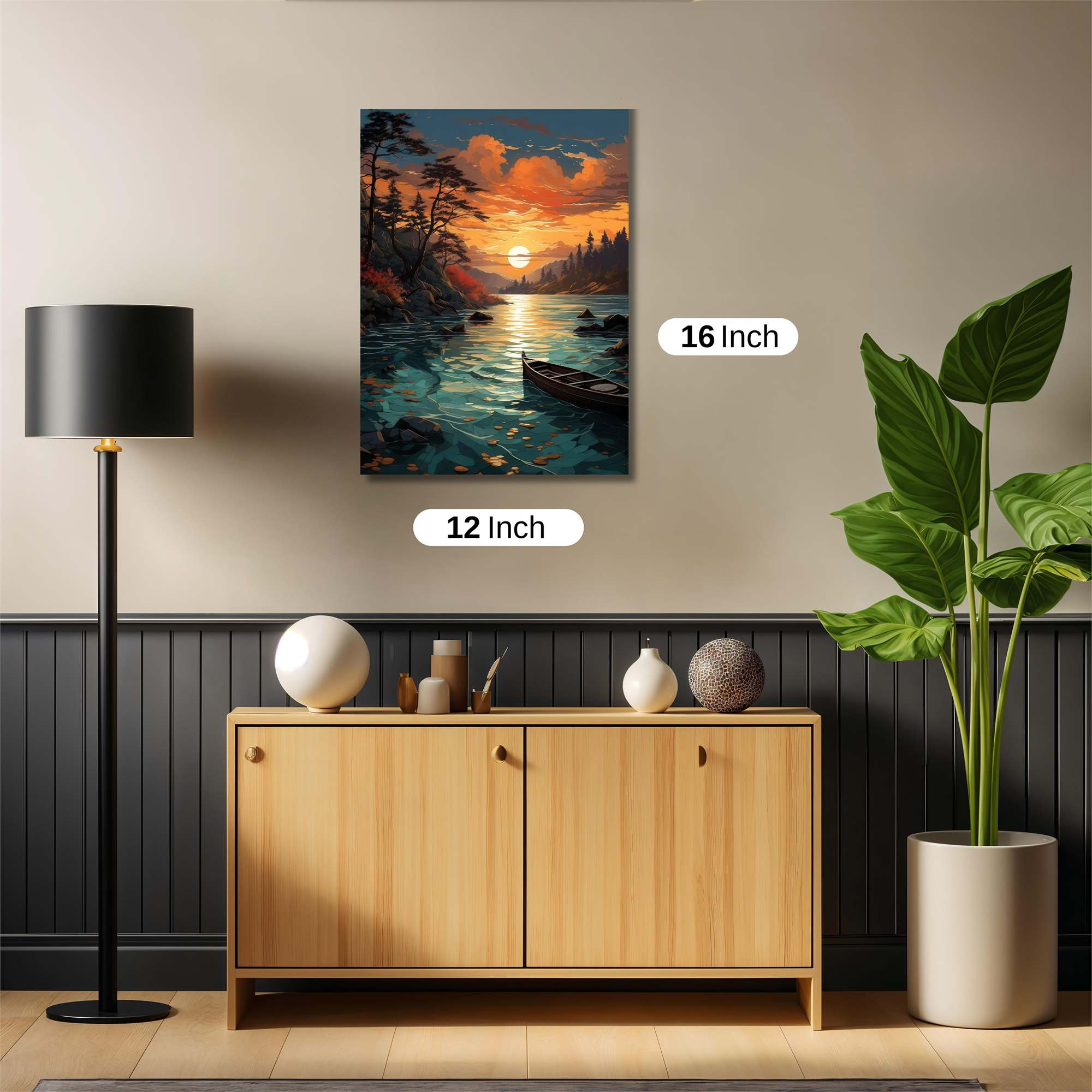 Sunset Serenity Safe Wall Magnetic / M