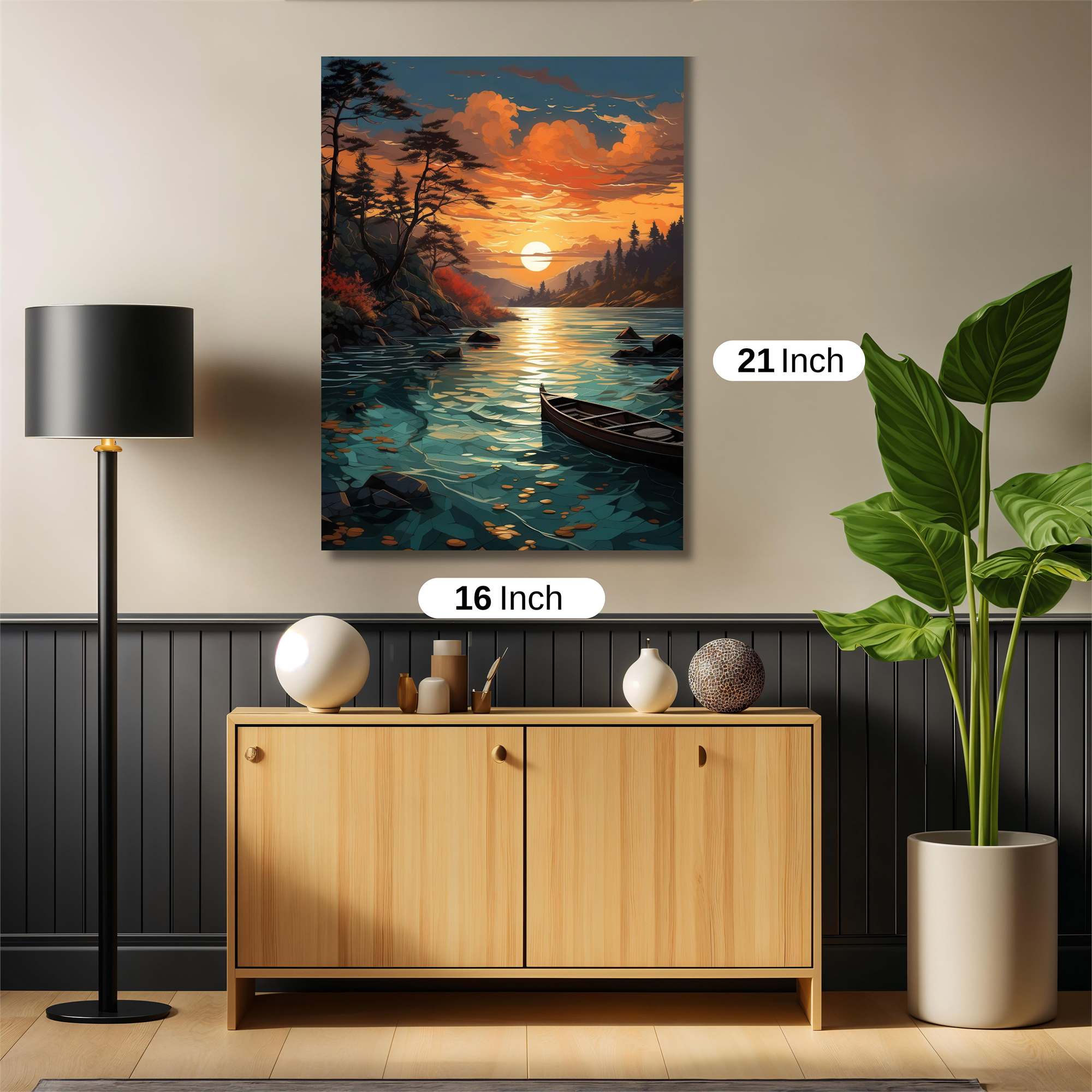 Sunset Serenity Safe Wall Magnetic / M