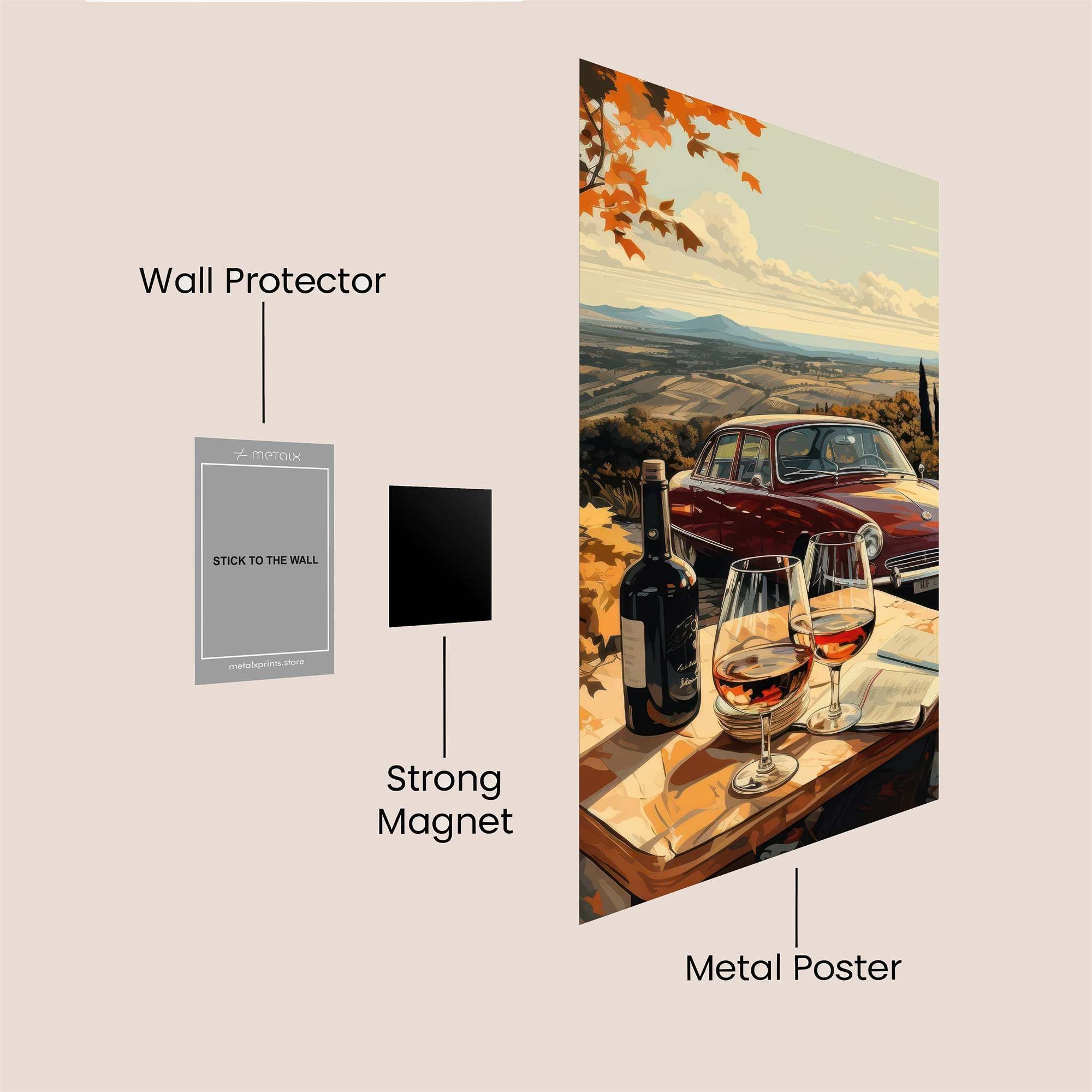 Sunset Serenity Safe Wall Magnetic / M