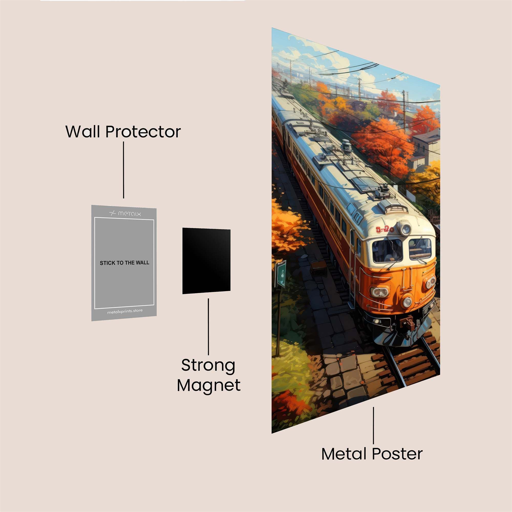 AutumnWhisper Safe Wall Magnetic / M