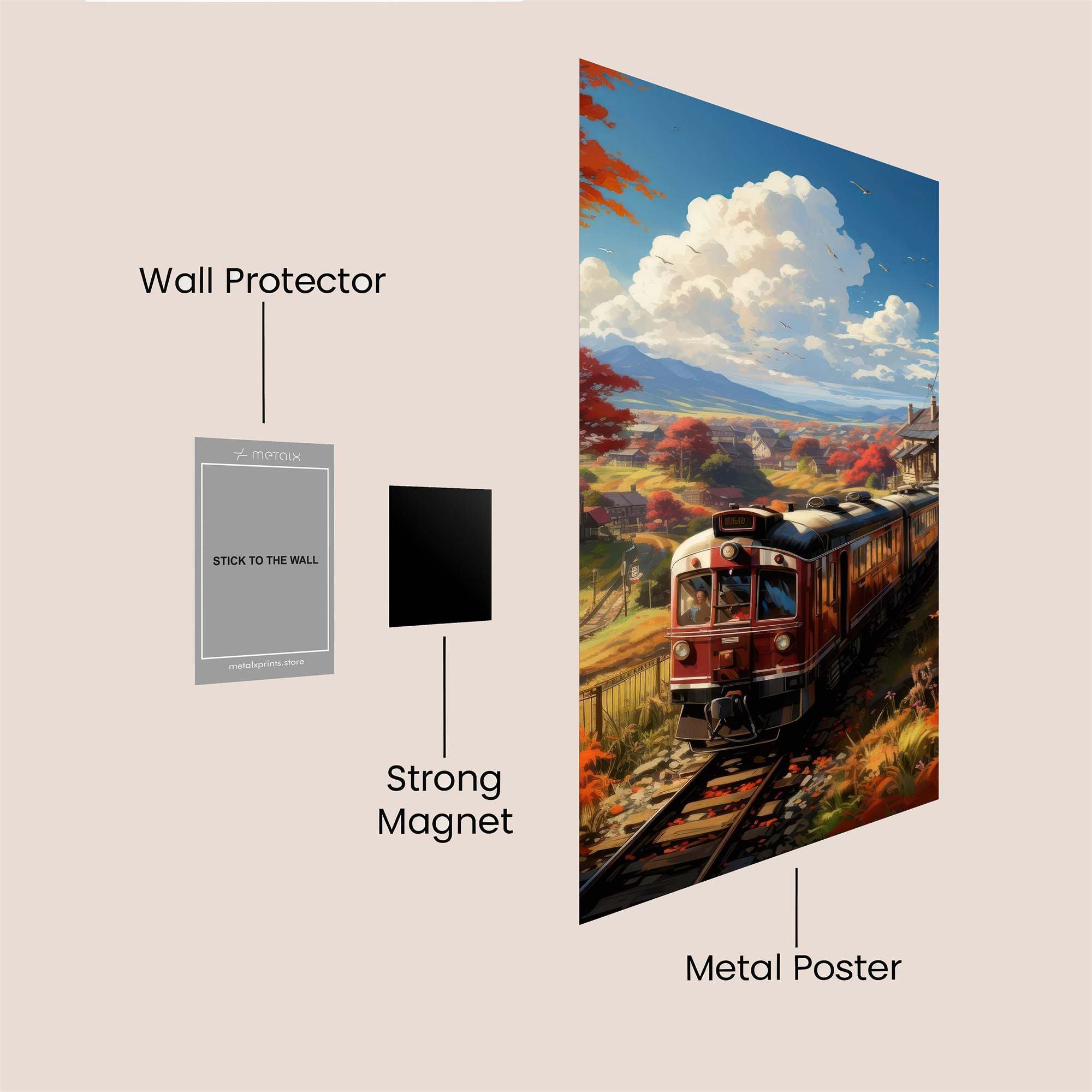 Autumn Whimsy Safe Wall Magnetic / M