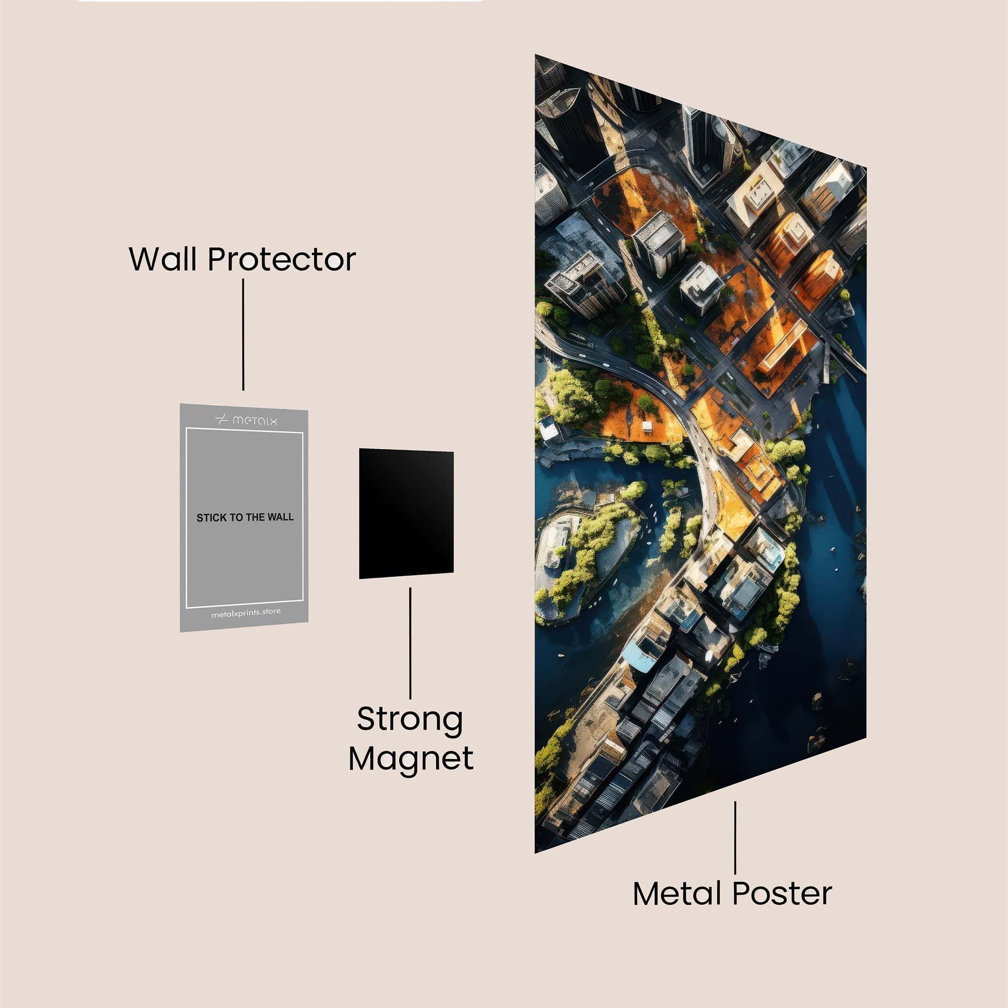 City Serenity Safe Wall Magnetic / M