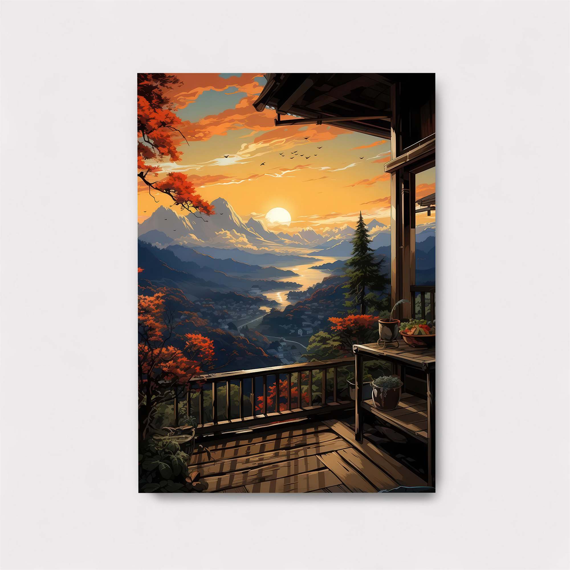 Sunset Serenity Safe Wall Magnetic / M