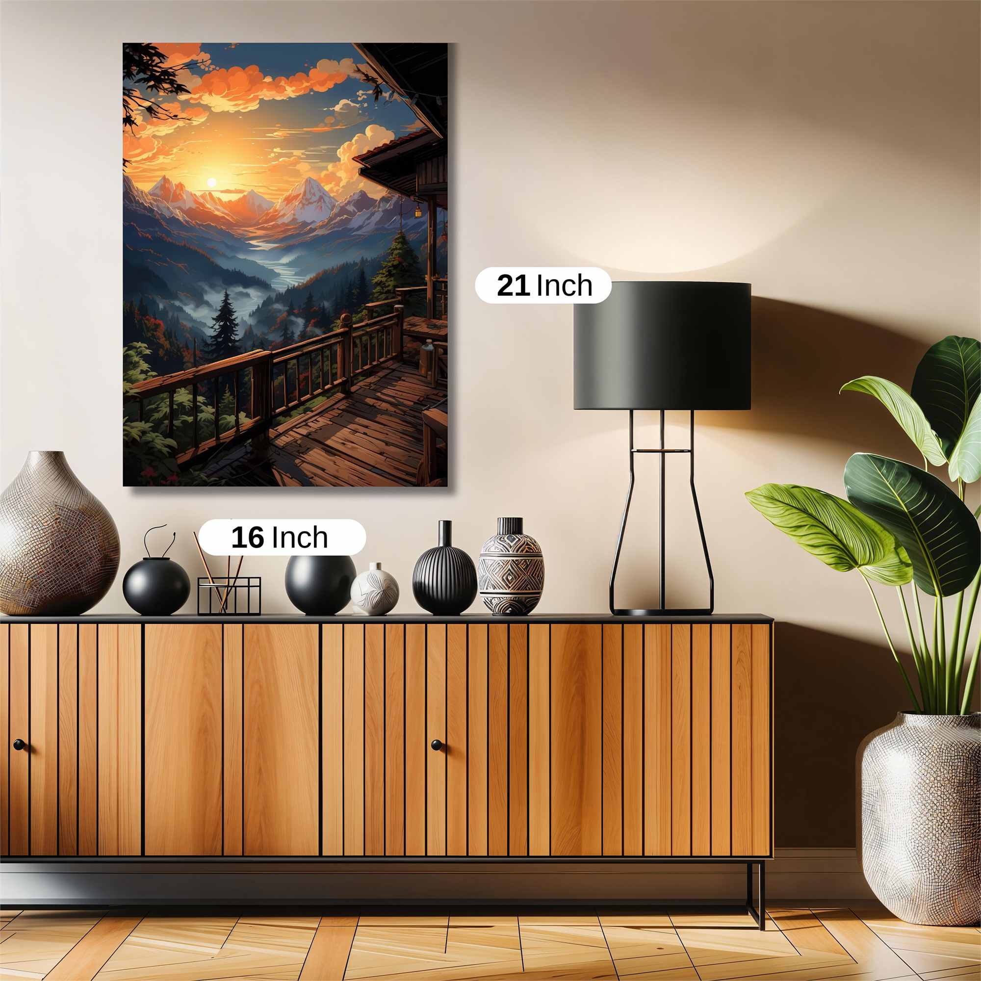 Sunset Serenity Safe Wall Magnetic / M