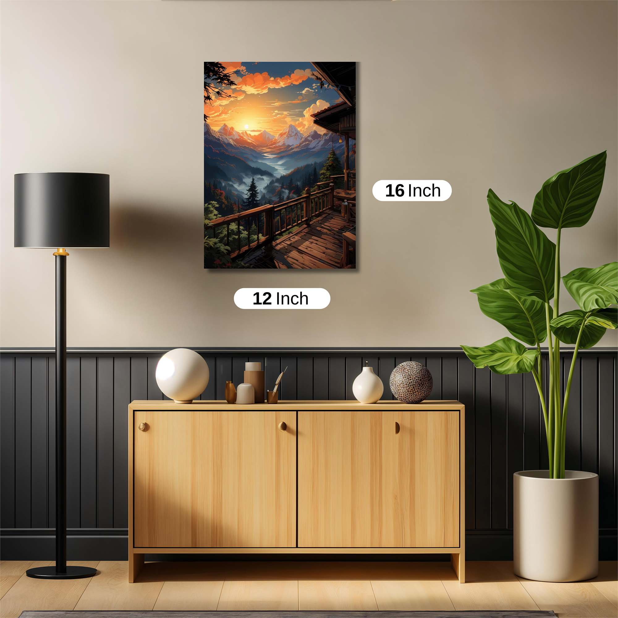 Sunset Serenity Safe Wall Magnetic / M