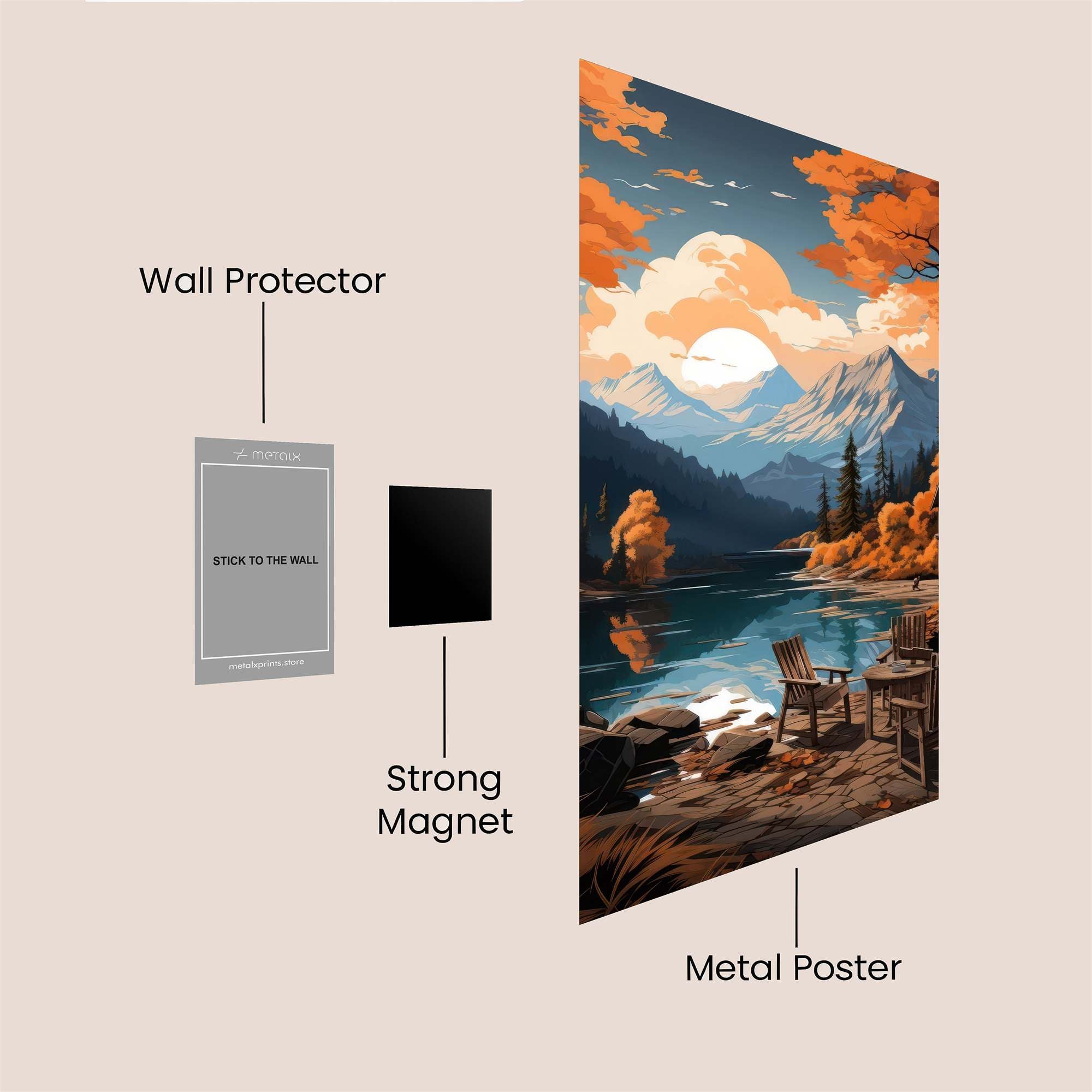 Autumn Serenity Safe Wall Magnetic / M