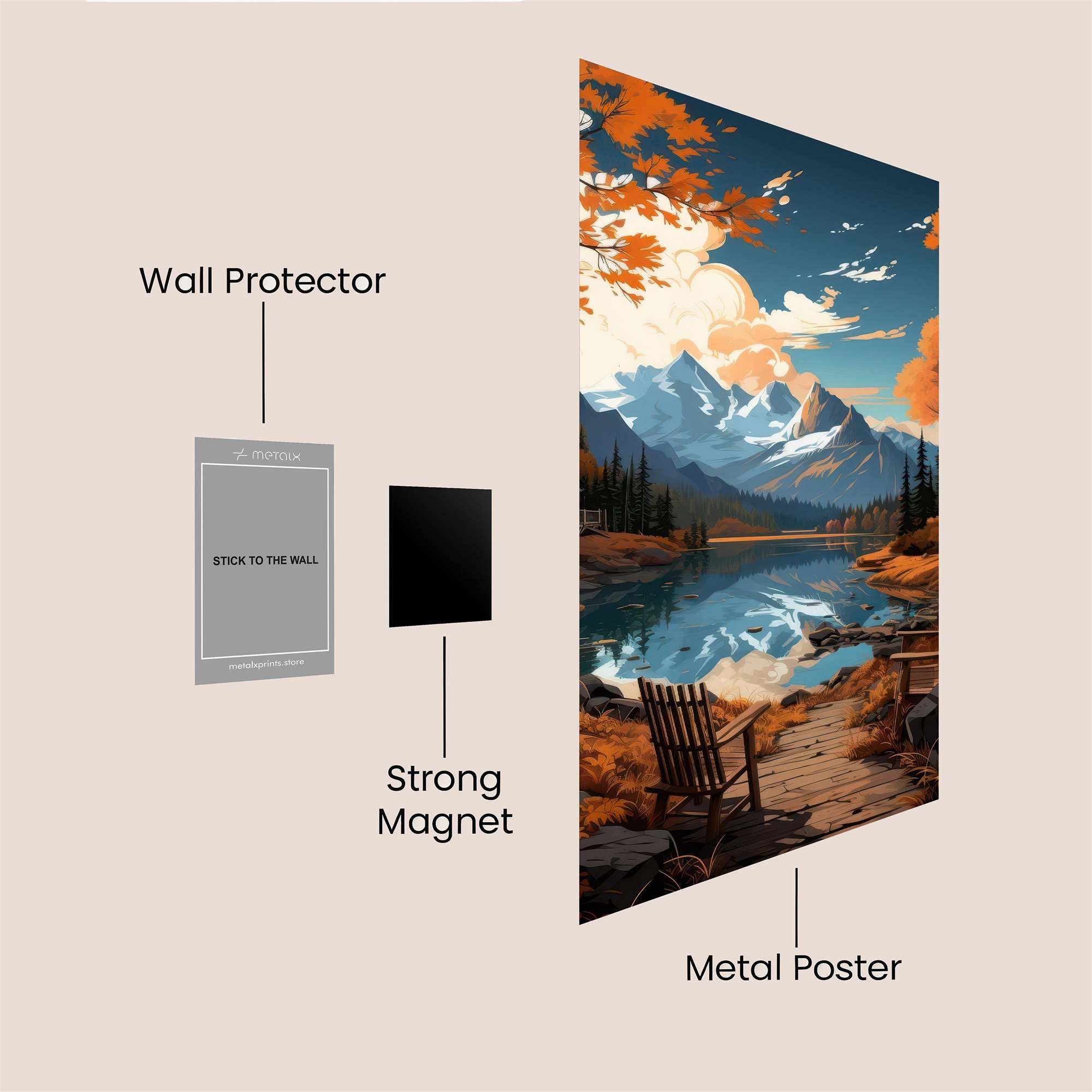 Autumn Serenity Safe Wall Magnetic / M