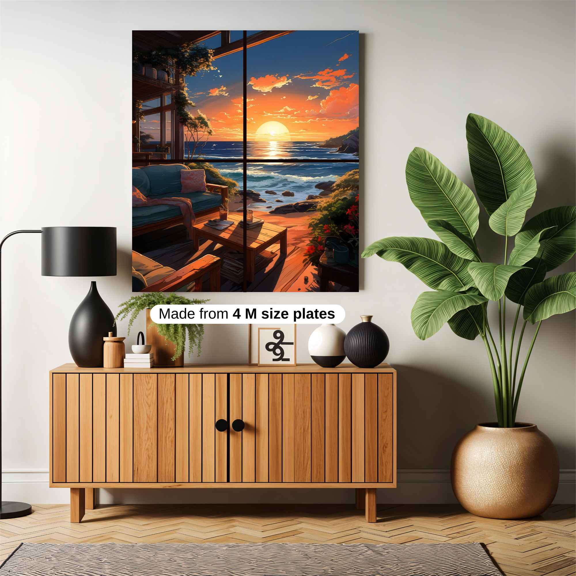 Sunset Serenity Safe Wall Magnetic / M