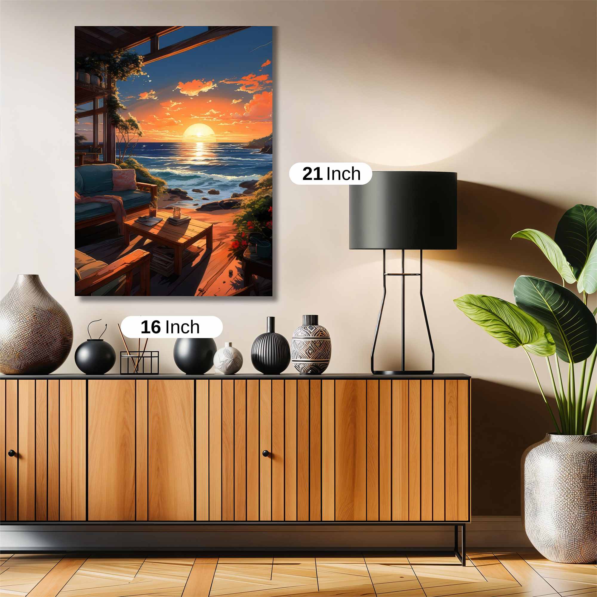 Sunset Serenity Safe Wall Magnetic / M