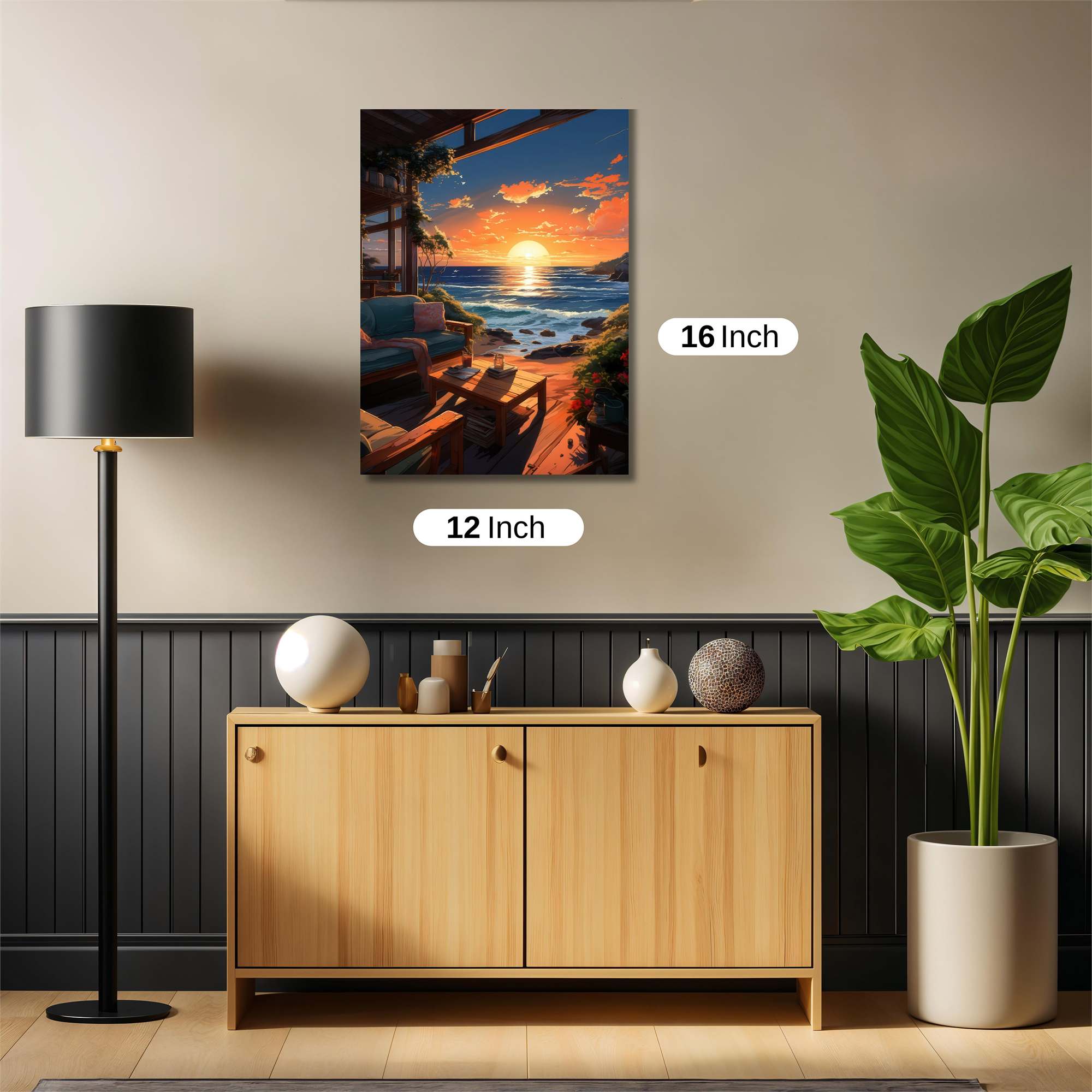 Sunset Serenity Safe Wall Magnetic / M