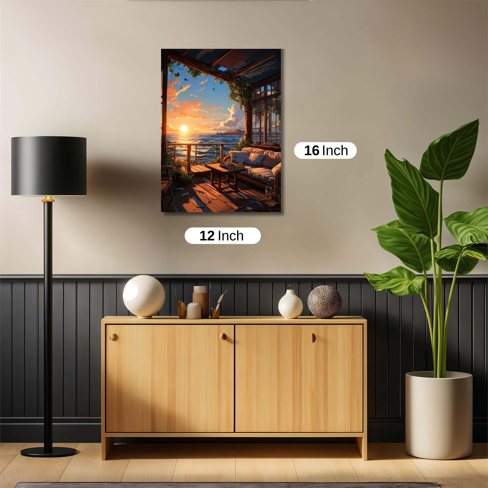 Sunset Serenity Safe Wall Magnetic / M