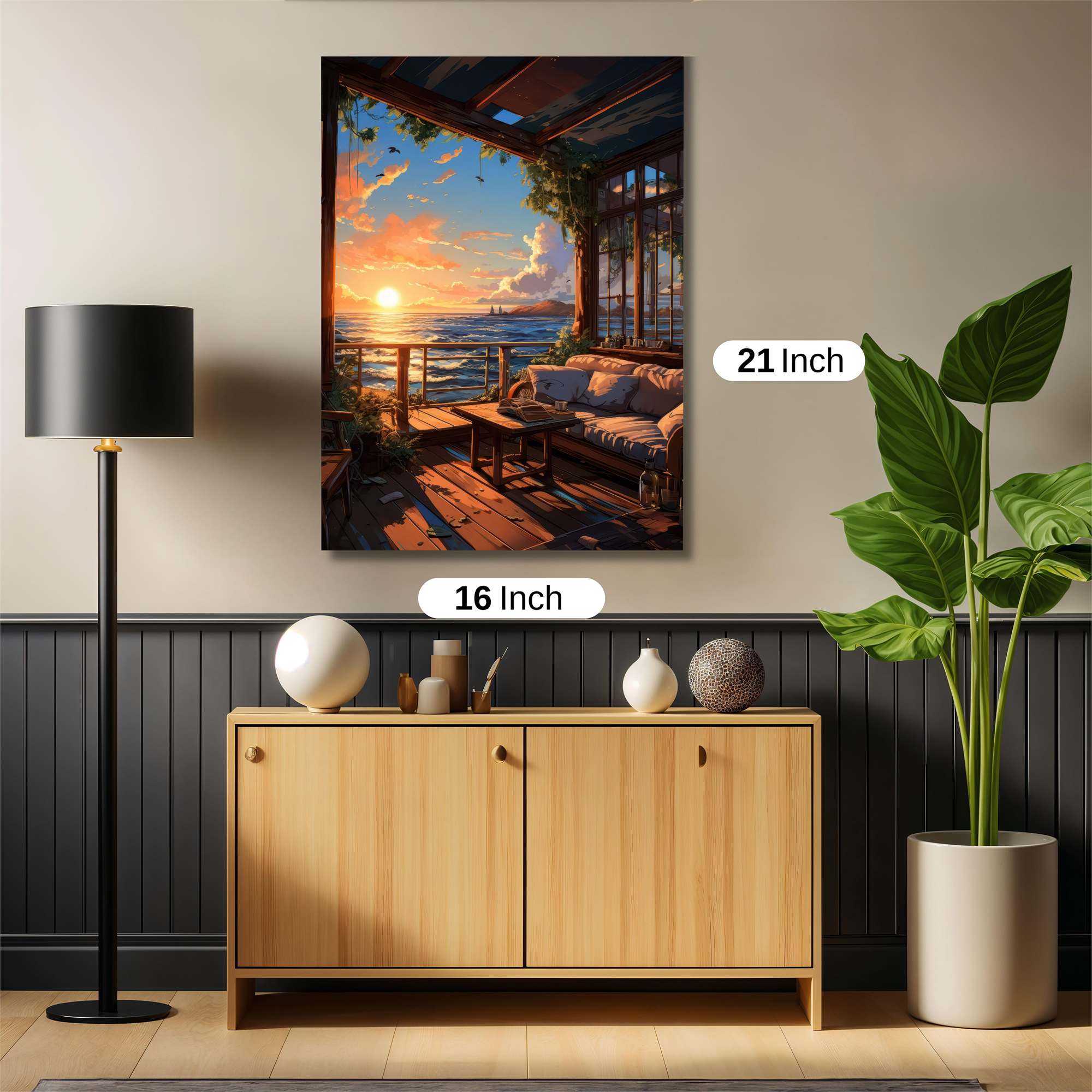 Sunset Serenity Safe Wall Magnetic / M