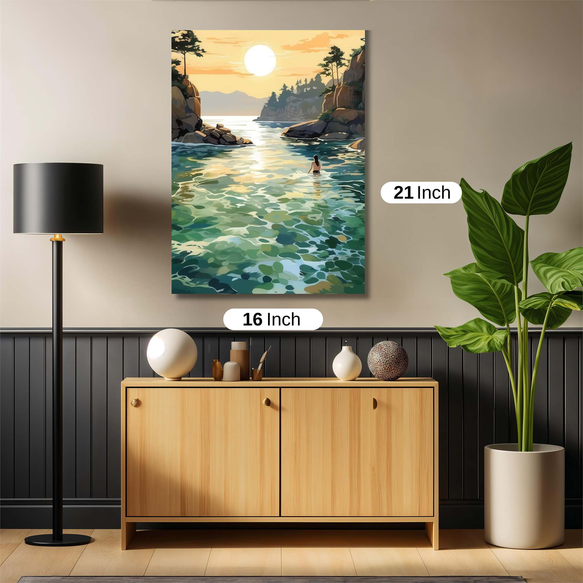 Sunset Serenity Safe Wall Magnetic / M