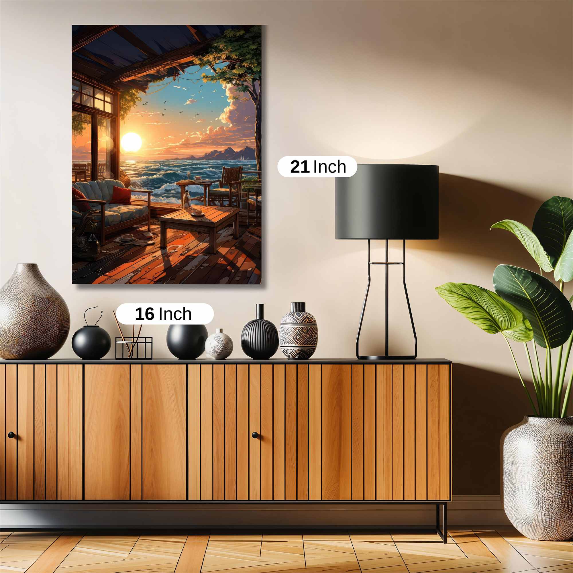 Sunset Serenity Safe Wall Magnetic / M