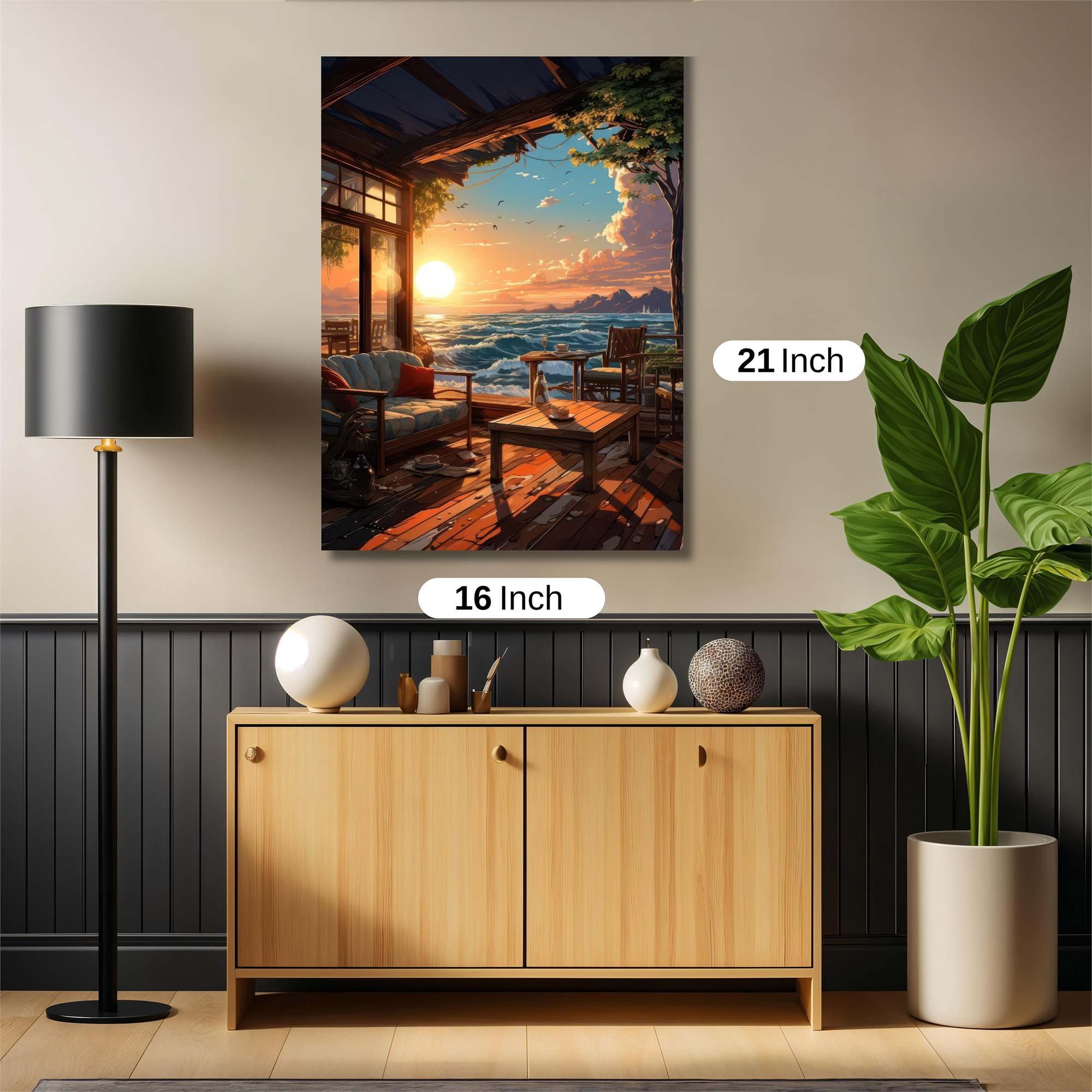 Sunset Serenity Safe Wall Magnetic / M