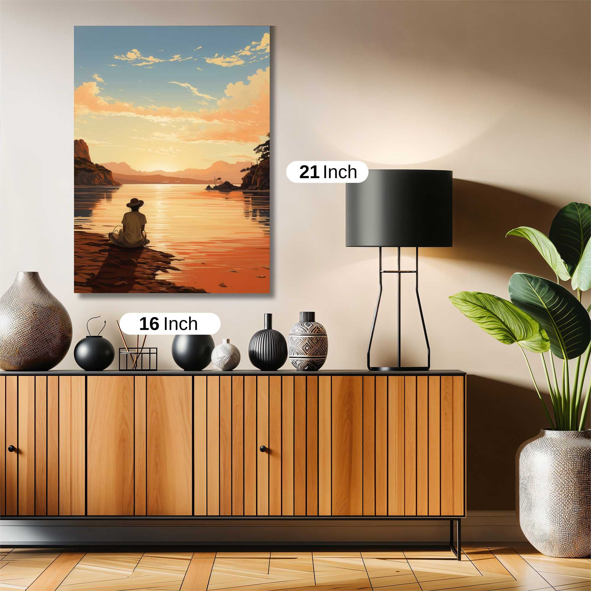 Sunset Serenity Safe Wall Magnetic / M