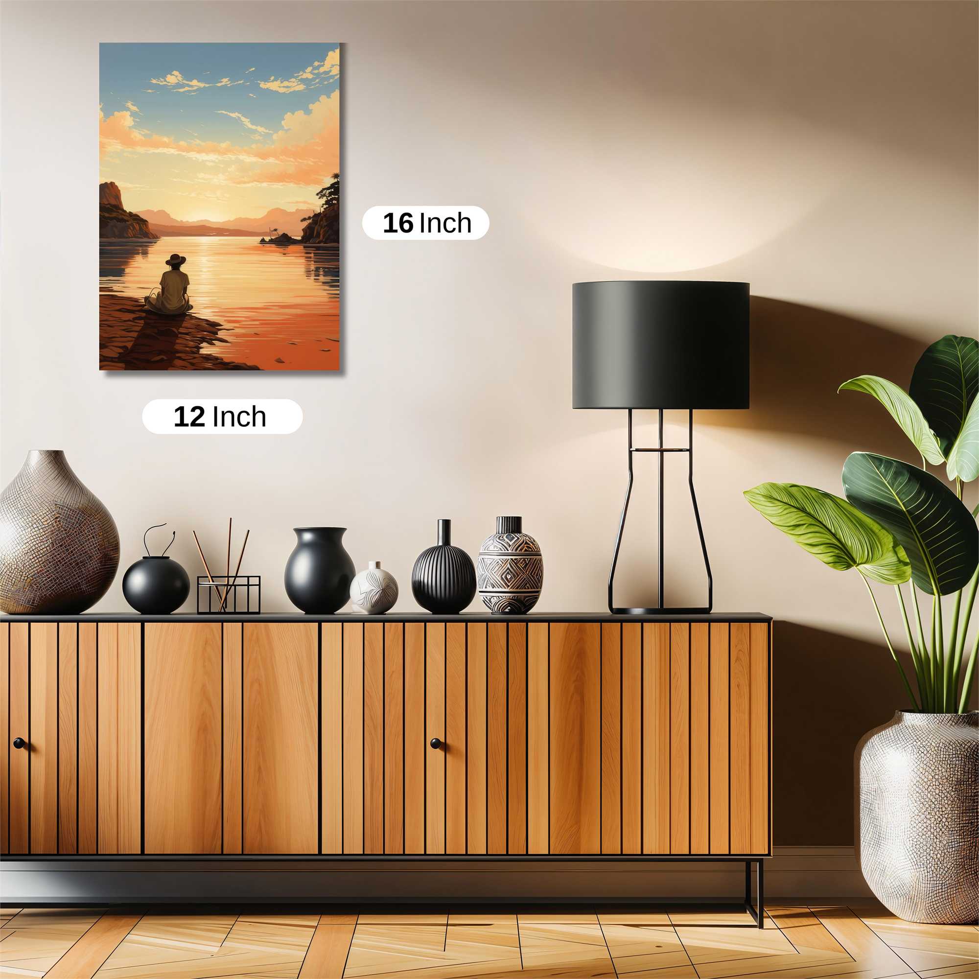 Sunset Serenity Safe Wall Magnetic / M