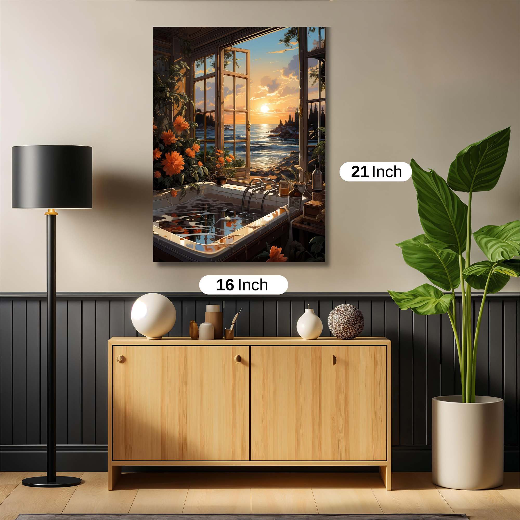 Sunset Serenity Safe Wall Magnetic / M