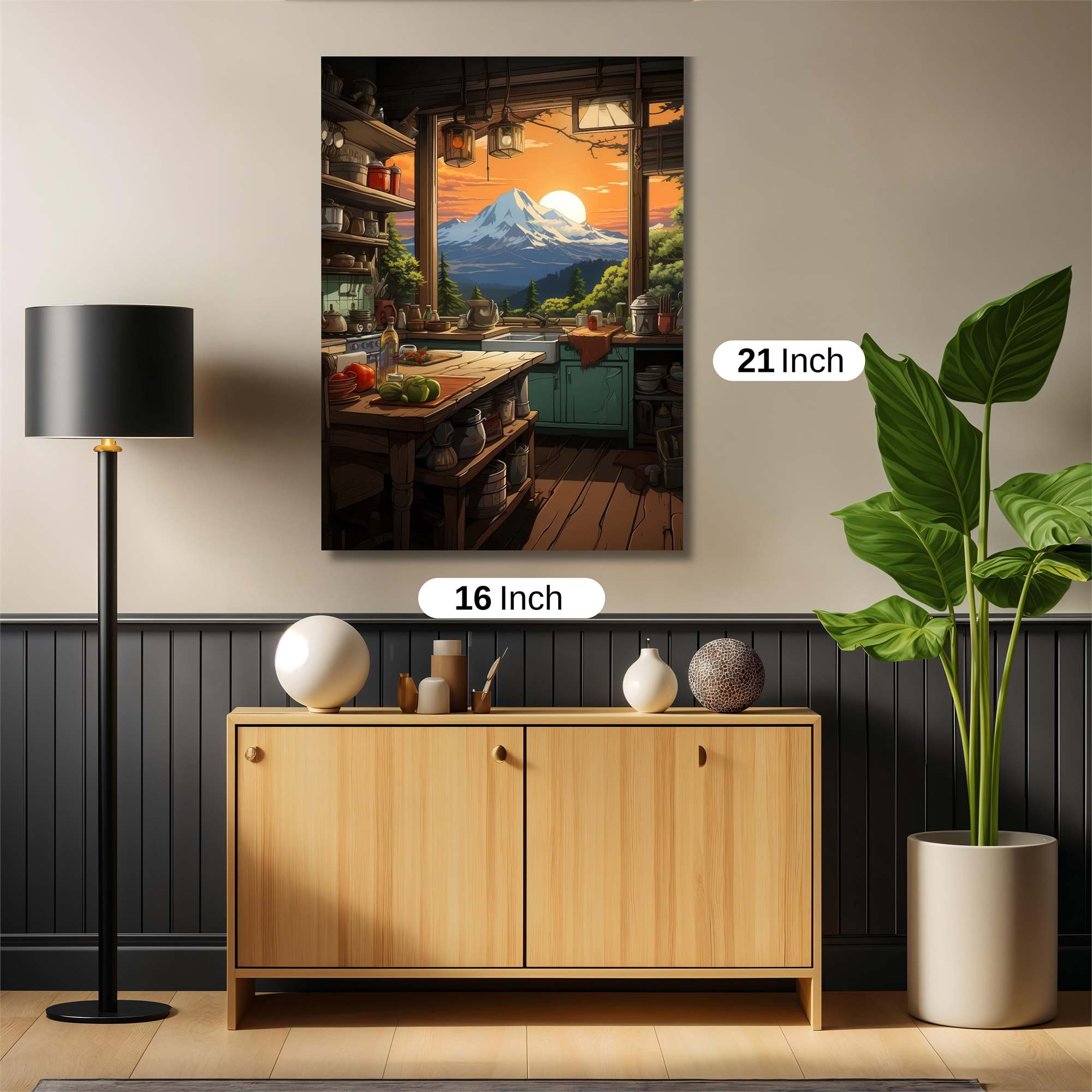 Mountain Tranquil Safe Wall Magnetic / M