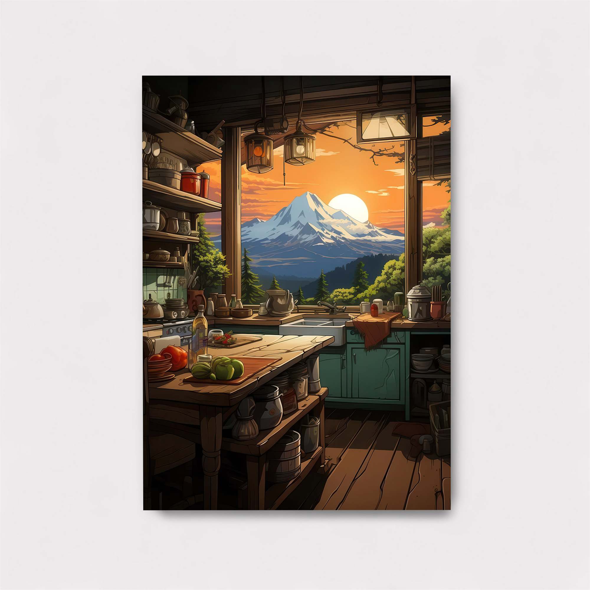 Mountain Tranquil Safe Wall Magnetic / M