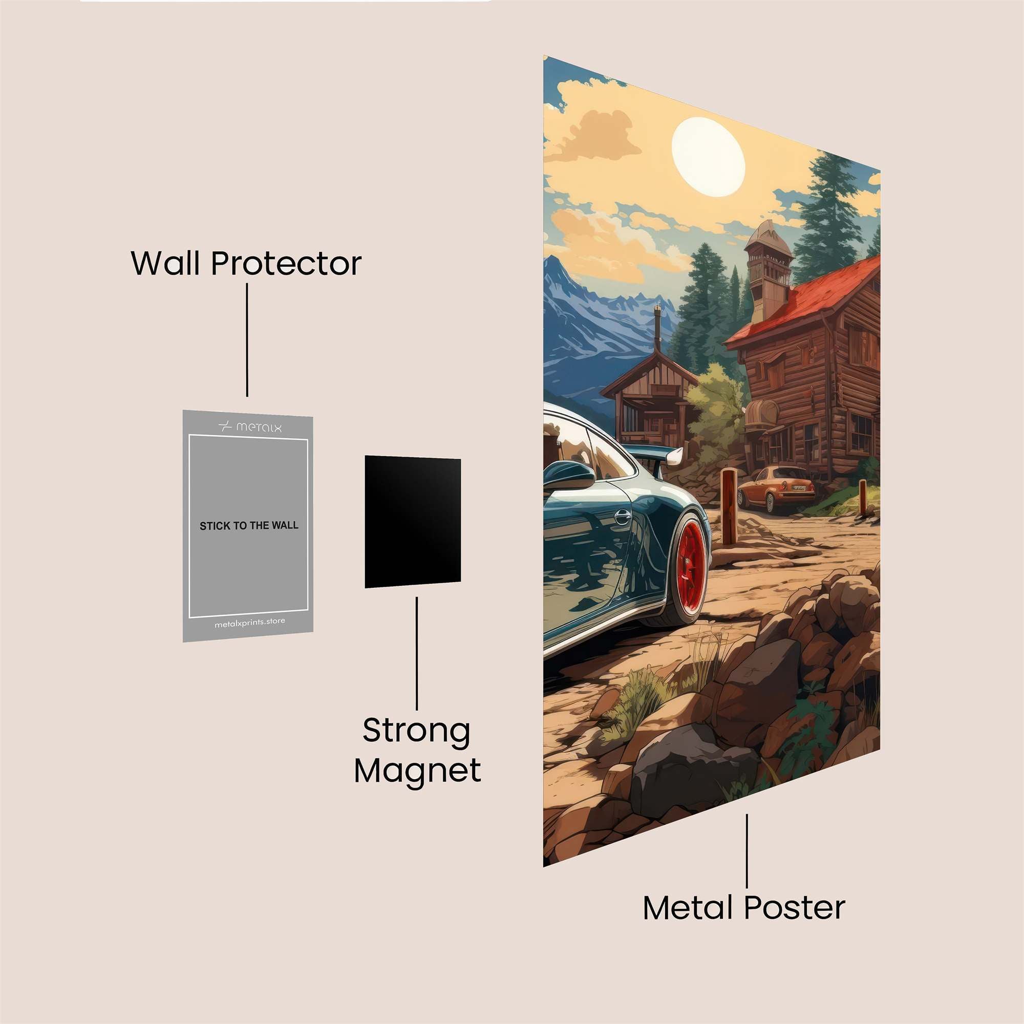 Porsche Serenity Safe Wall Magnetic / M