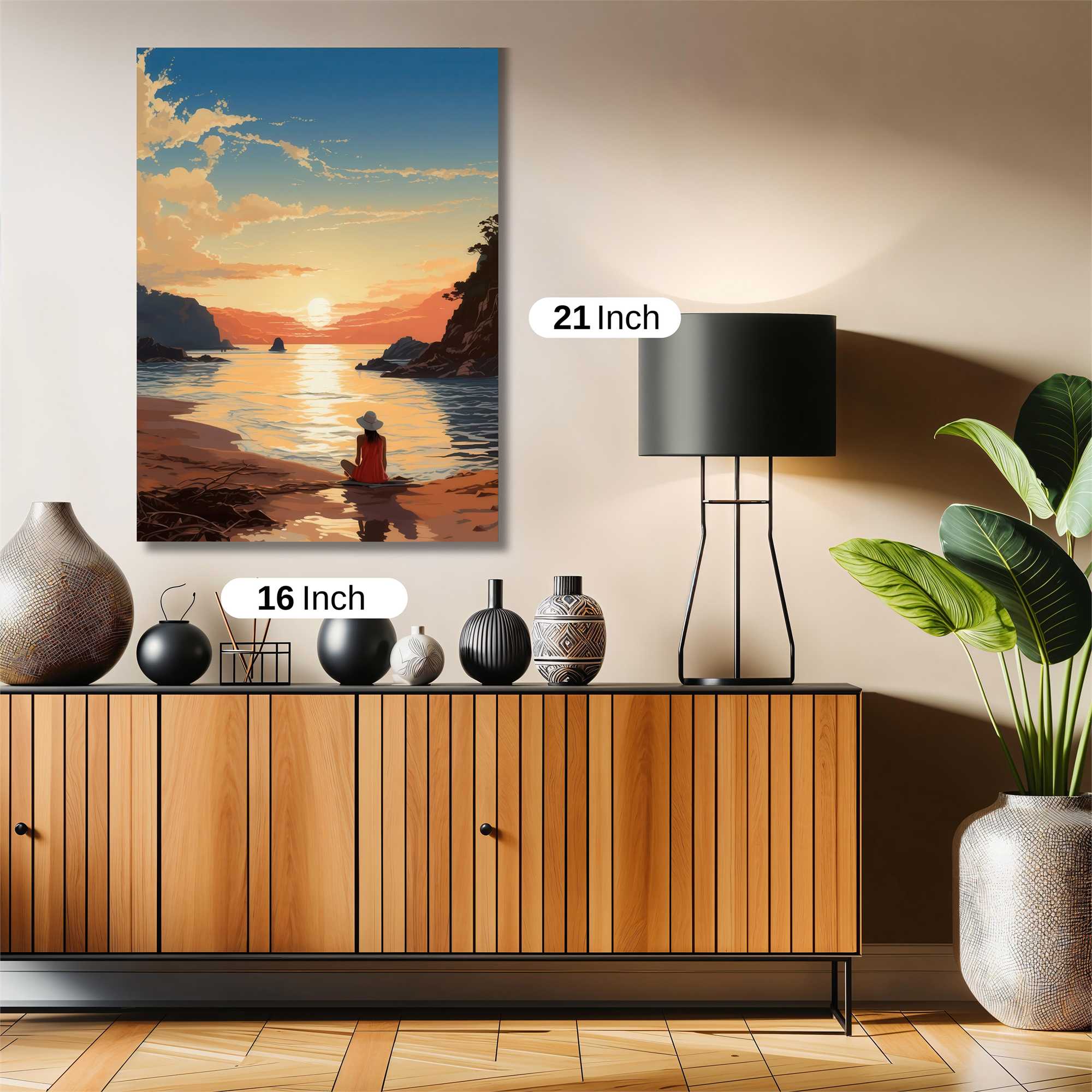 Sunset Serenity Safe Wall Magnetic / M