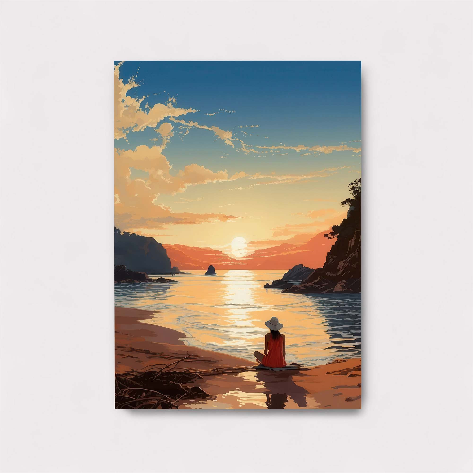 Sunset Serenity Safe Wall Magnetic / M