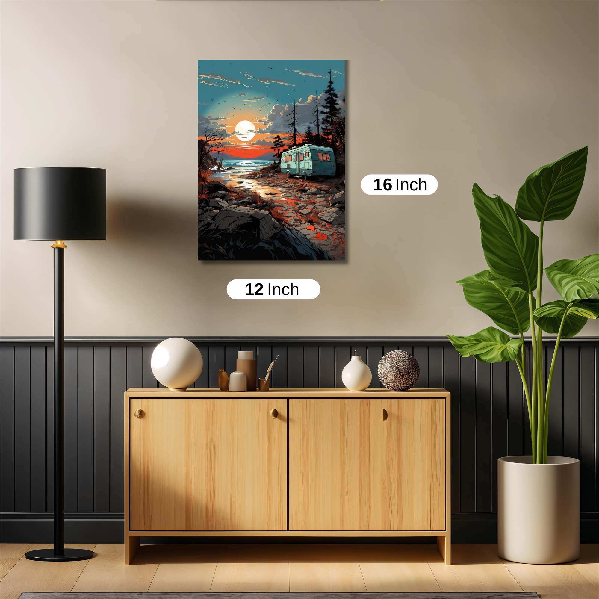 Sunset Serenity Safe Wall Magnetic / M