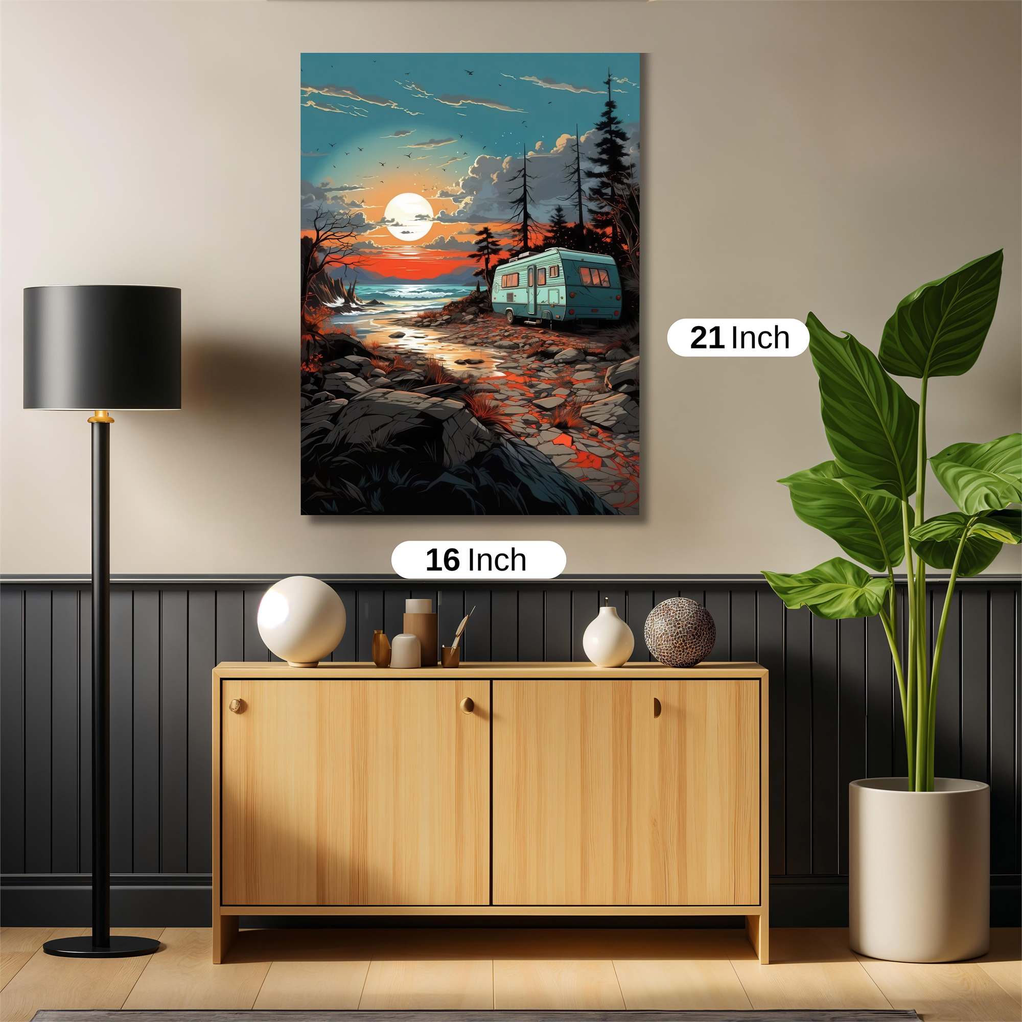 Sunset Serenity Safe Wall Magnetic / M