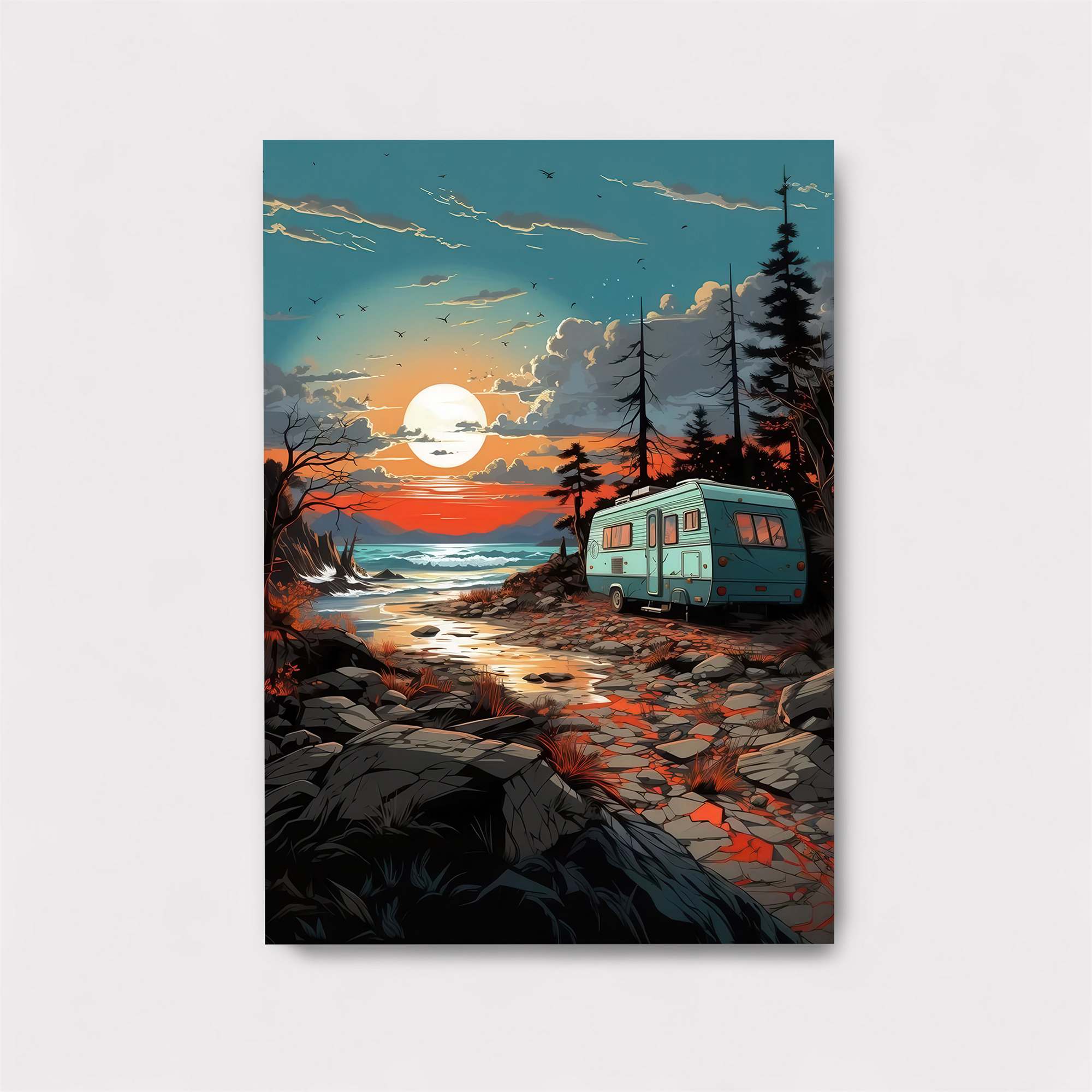 Sunset Serenity Safe Wall Magnetic / M