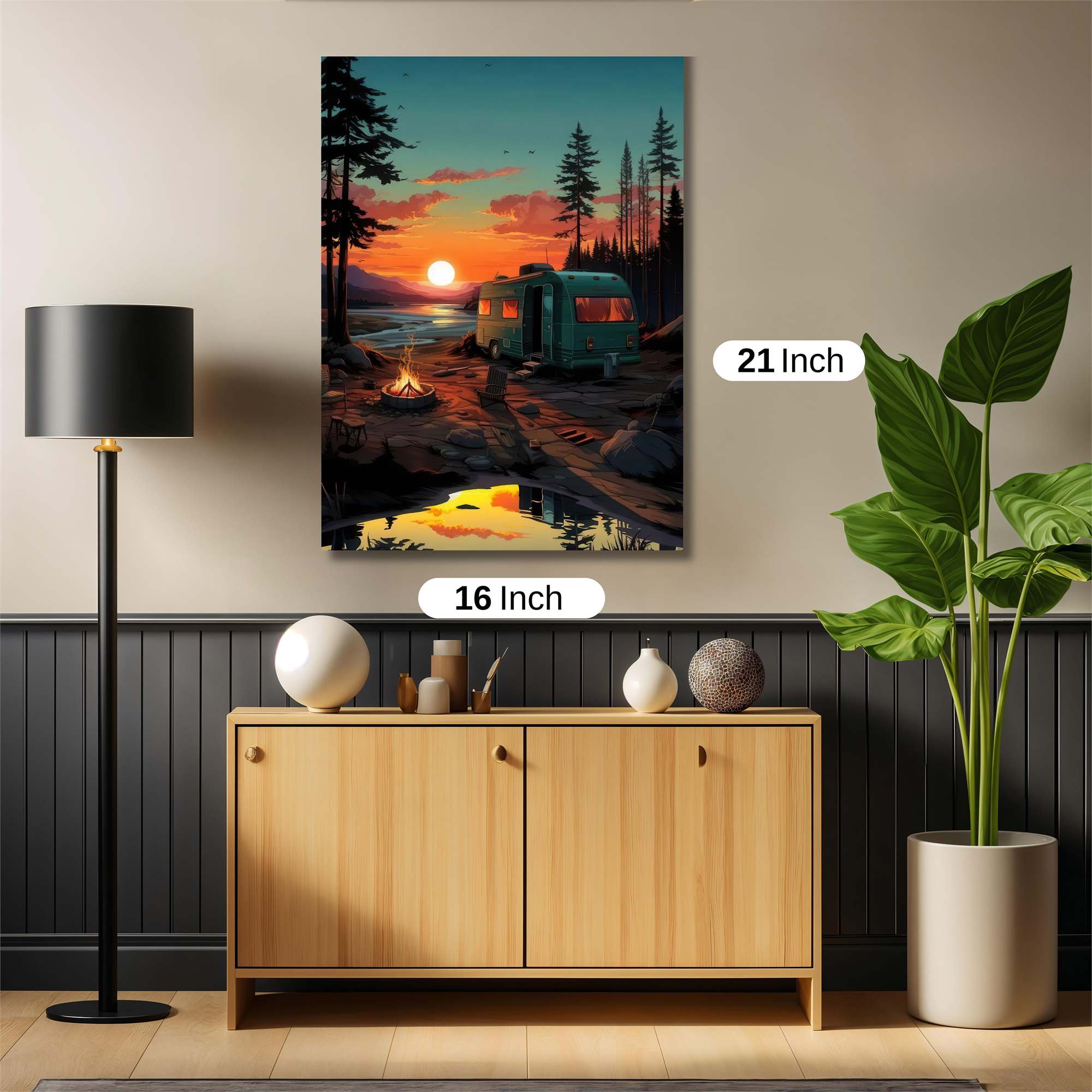 Sunset Serenity Safe Wall Magnetic / M