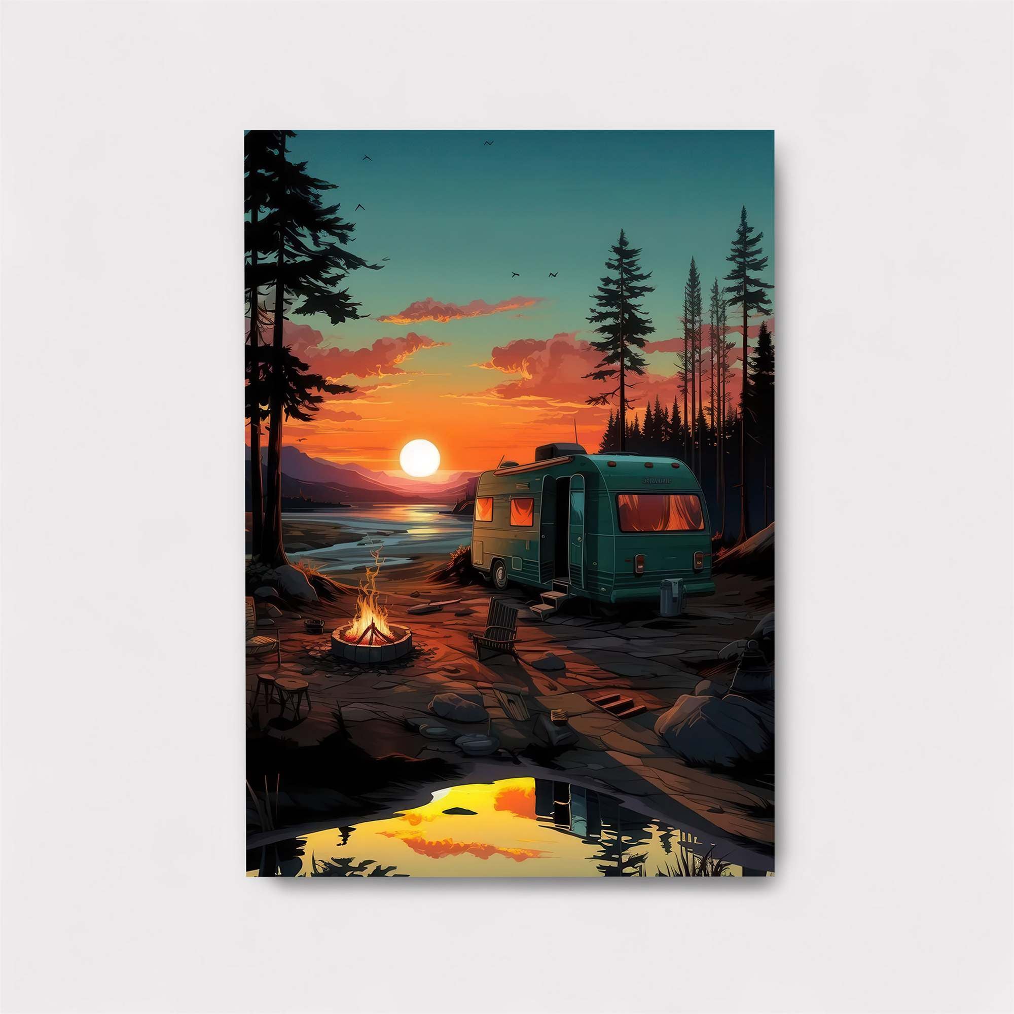 Sunset Serenity Safe Wall Magnetic / M